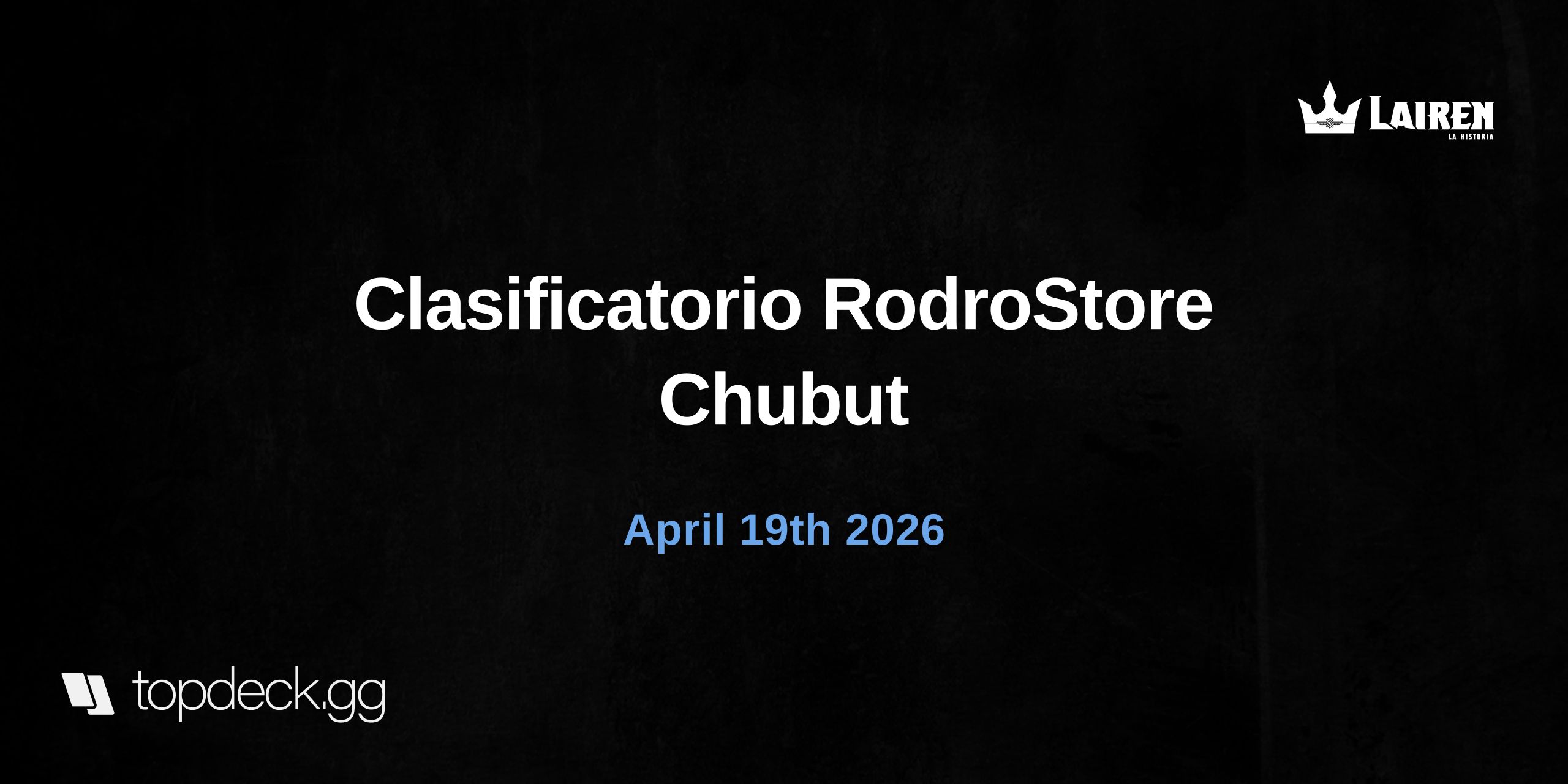Clasificatorio RodroStore Chubut