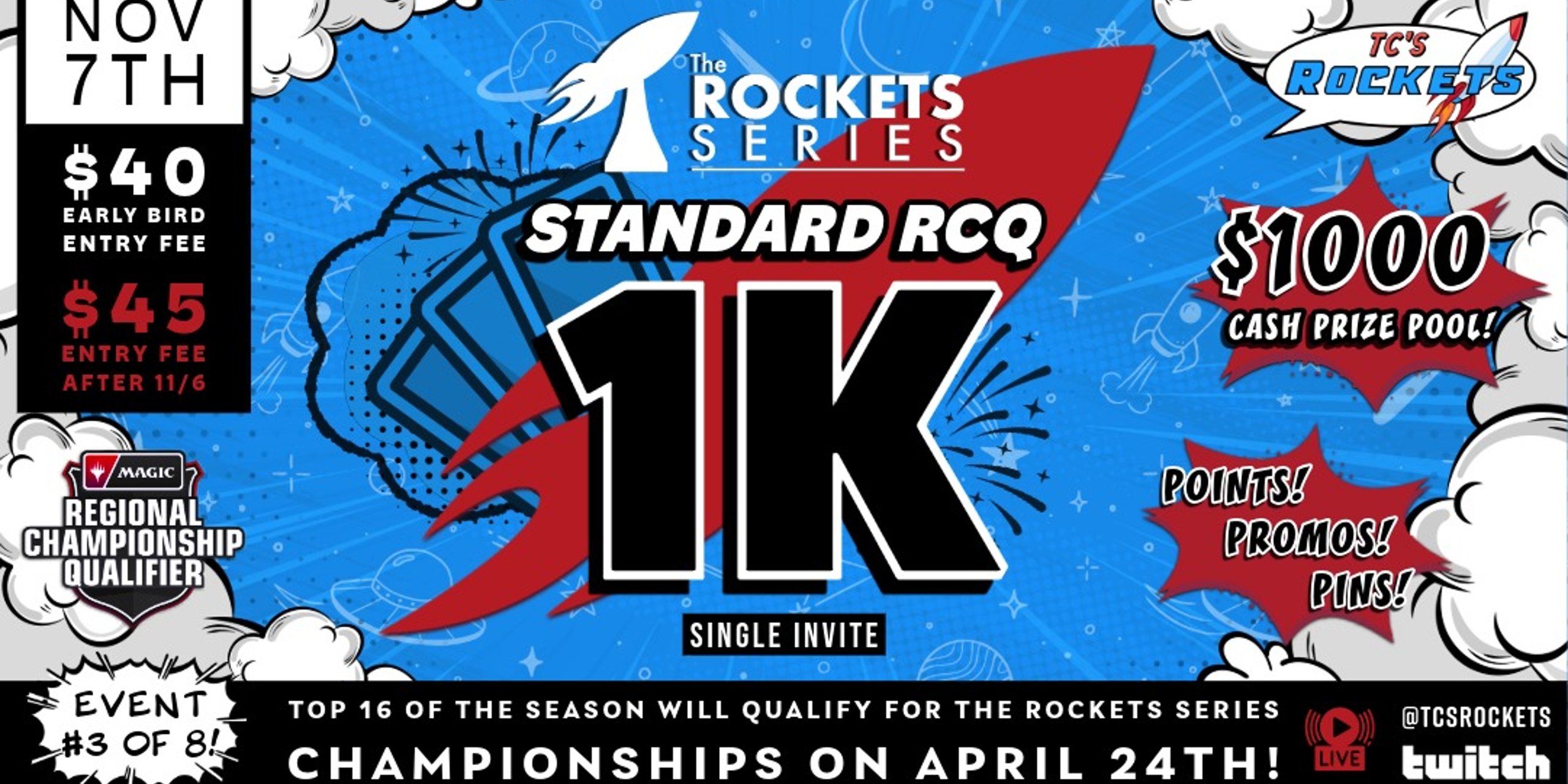 🚀🏆 The Rockets Series: Standard 1K RCQ 🏆🚀