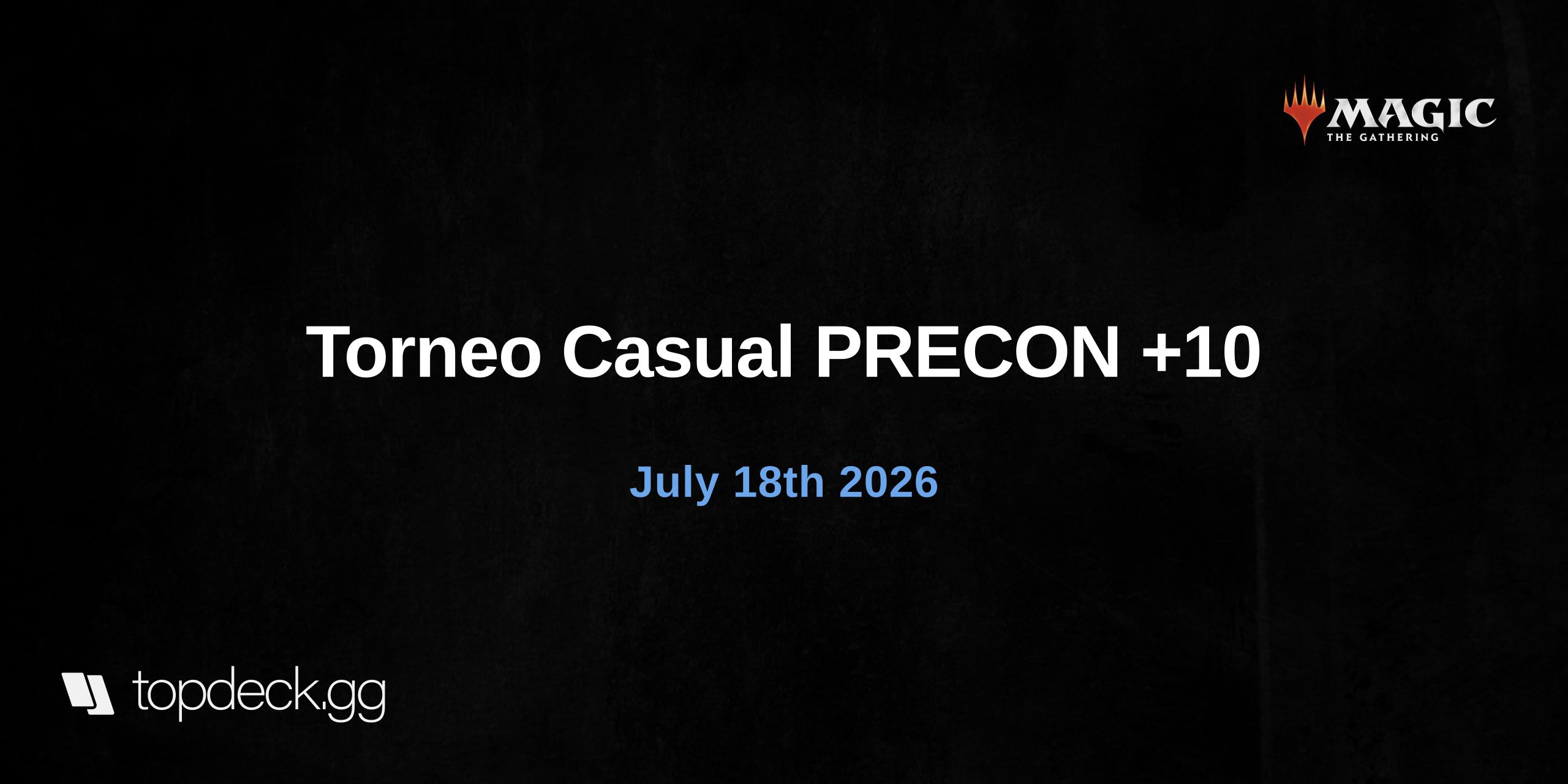 Torneo Casual PRECON +10