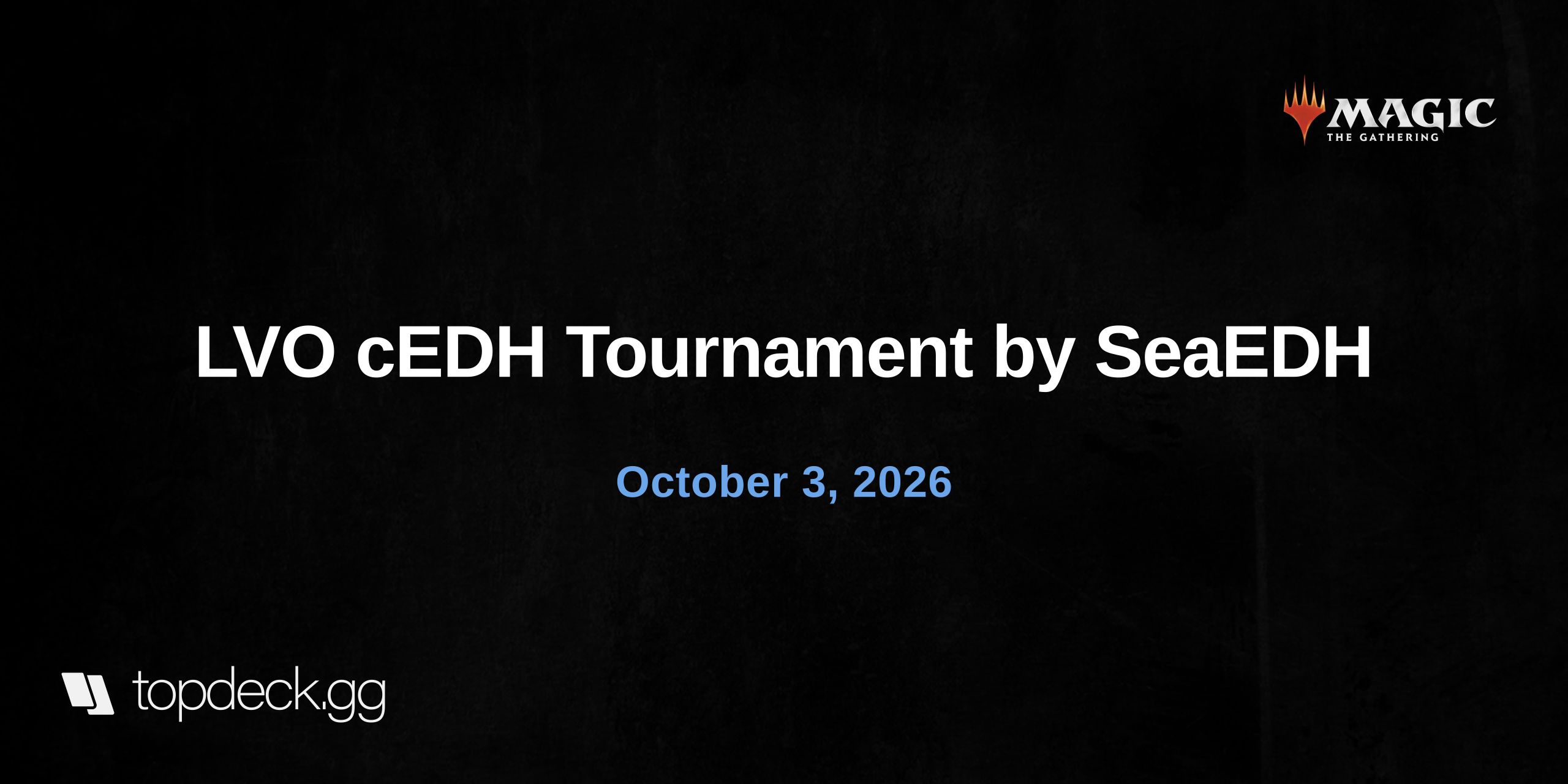 LVO cEDH Tournament by SeaEDH
