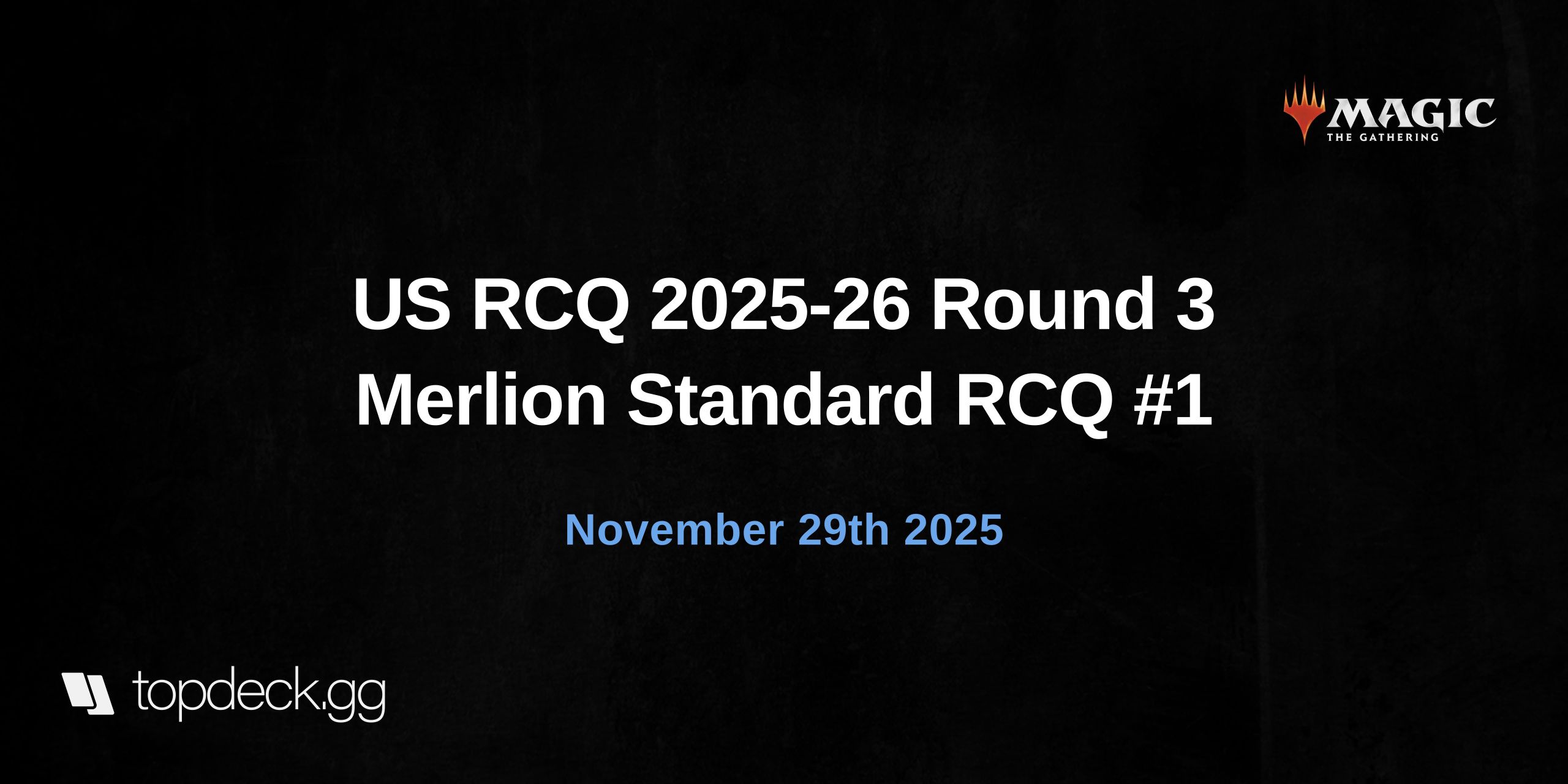 US RCQ 2025-26 Round 3 Merlion Standard RCQ #1