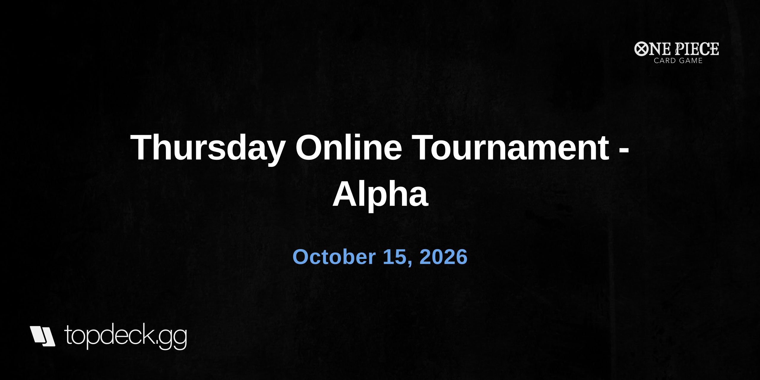 Thursday Online Tournament
