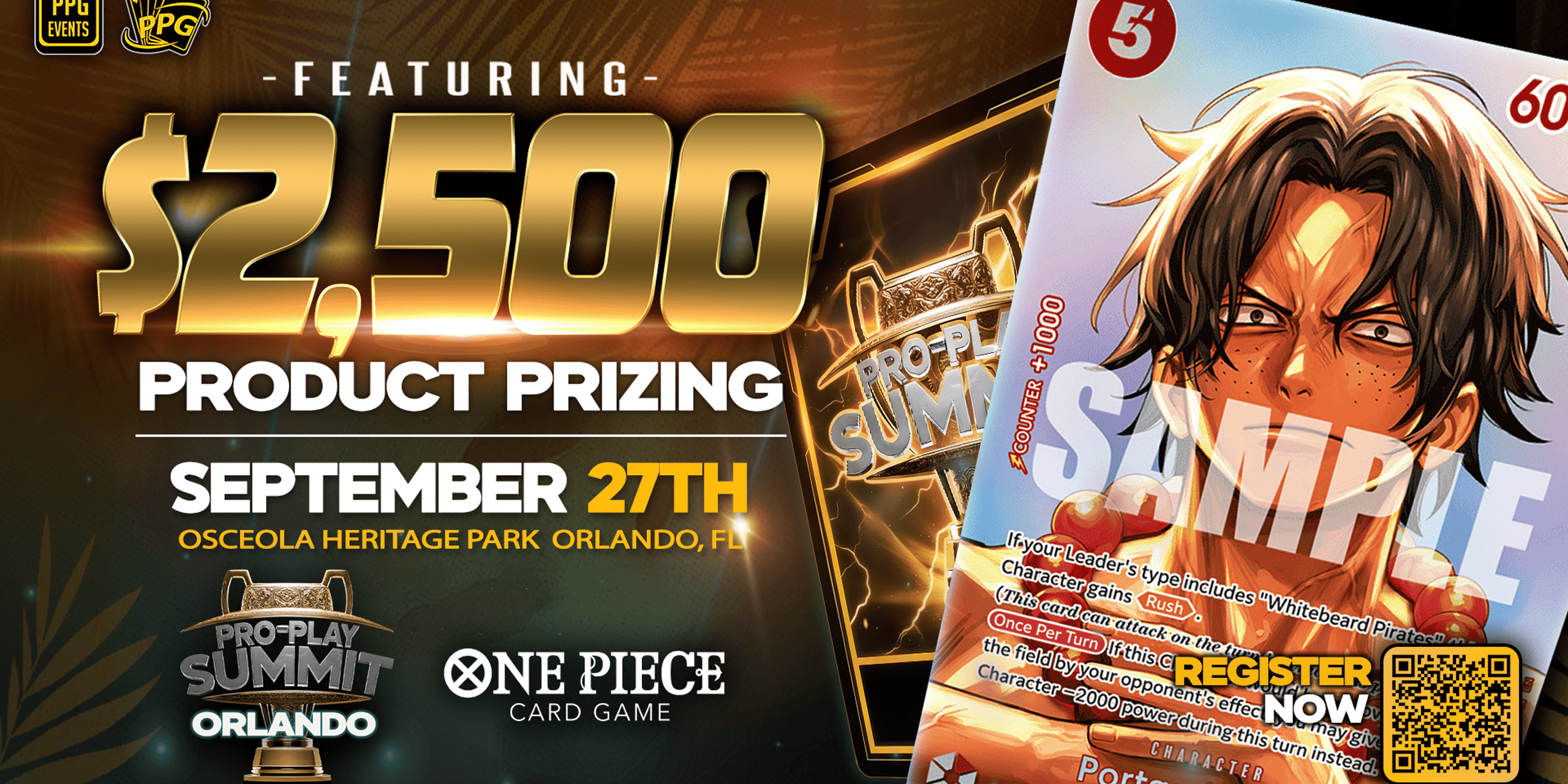 One Piece Case $2,500 Product Prizing Tournament @ Pro-Play Summit: Orlando