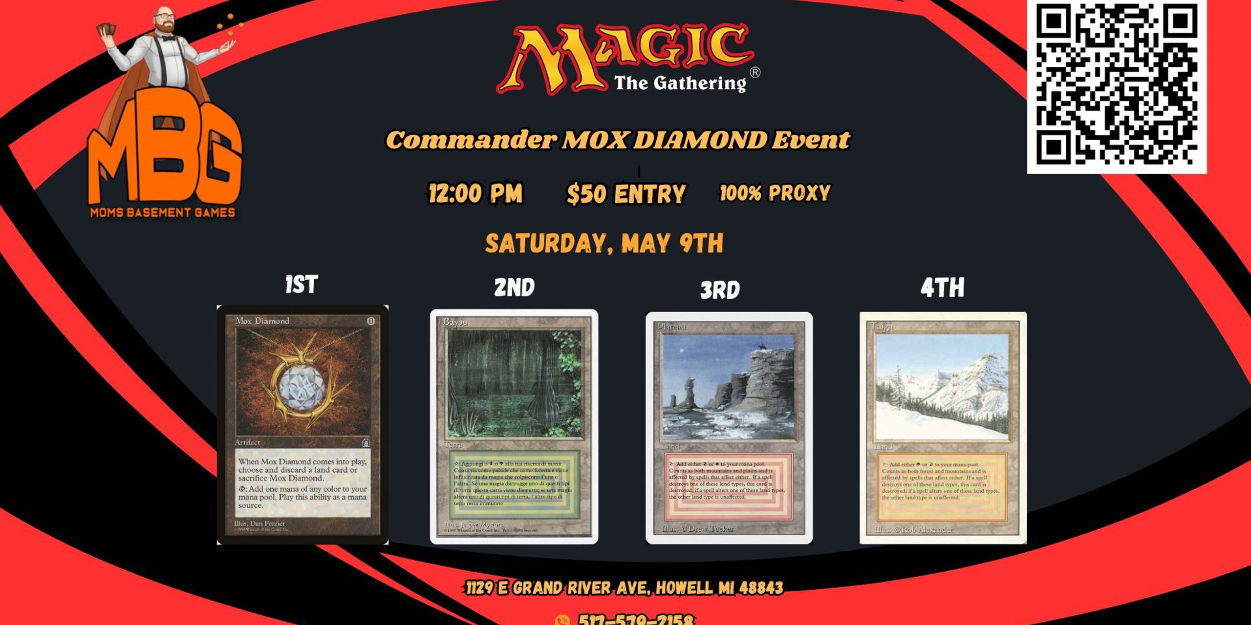 MBG May 9th Mox Diamond Event  