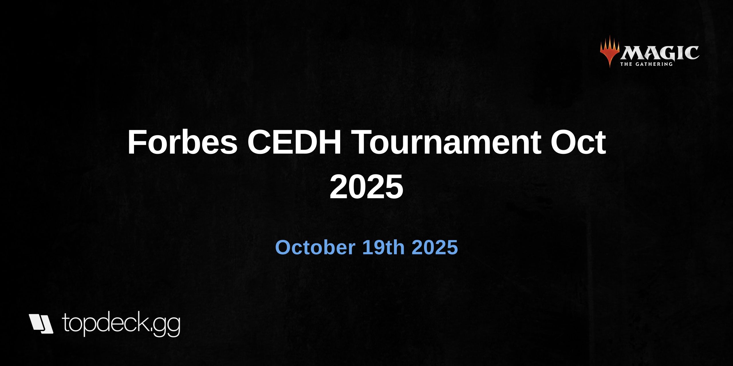 Forbes CEDH Tournament Oct 2025