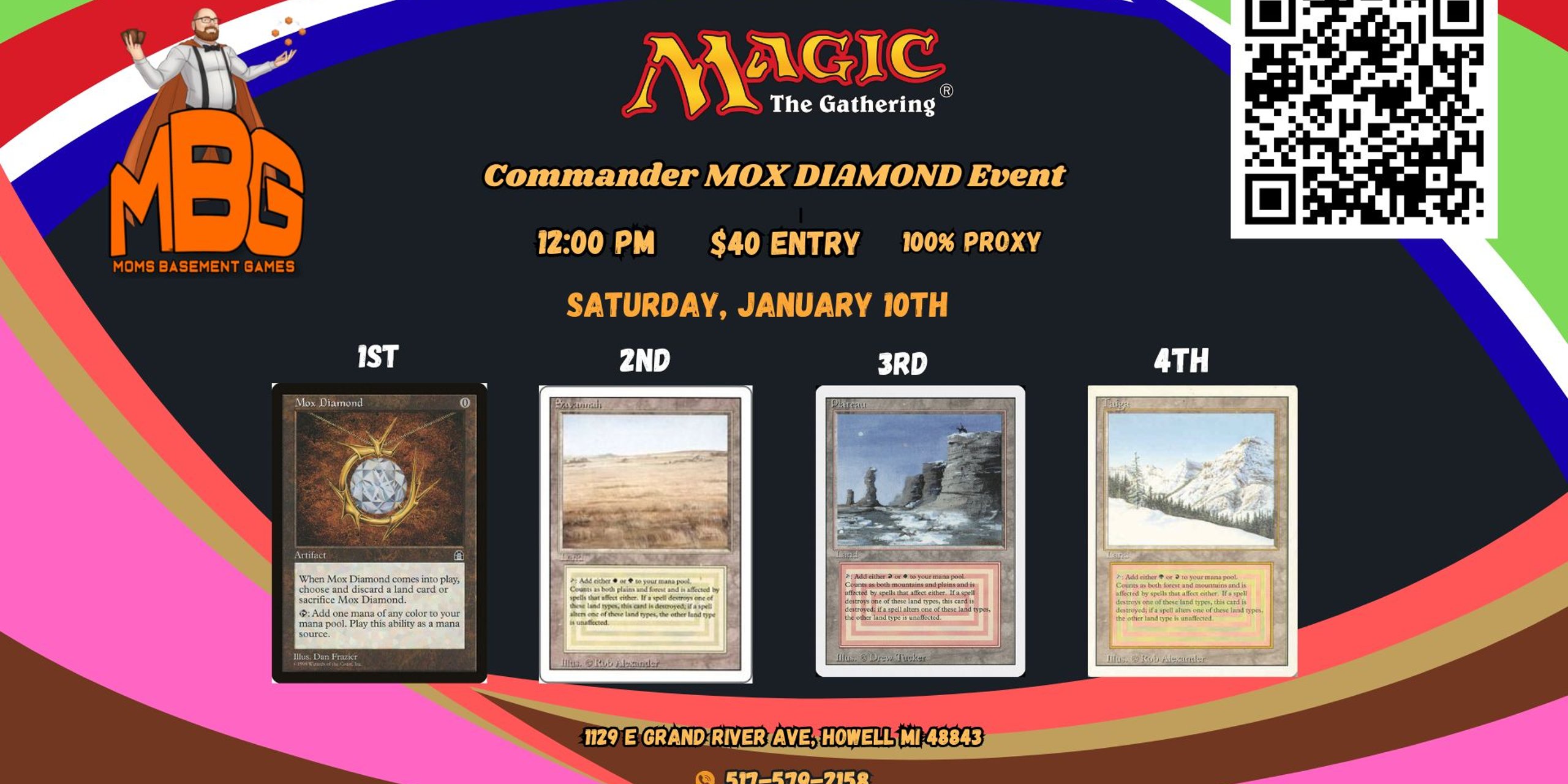 MBG January 10th Mox Diamond Event  