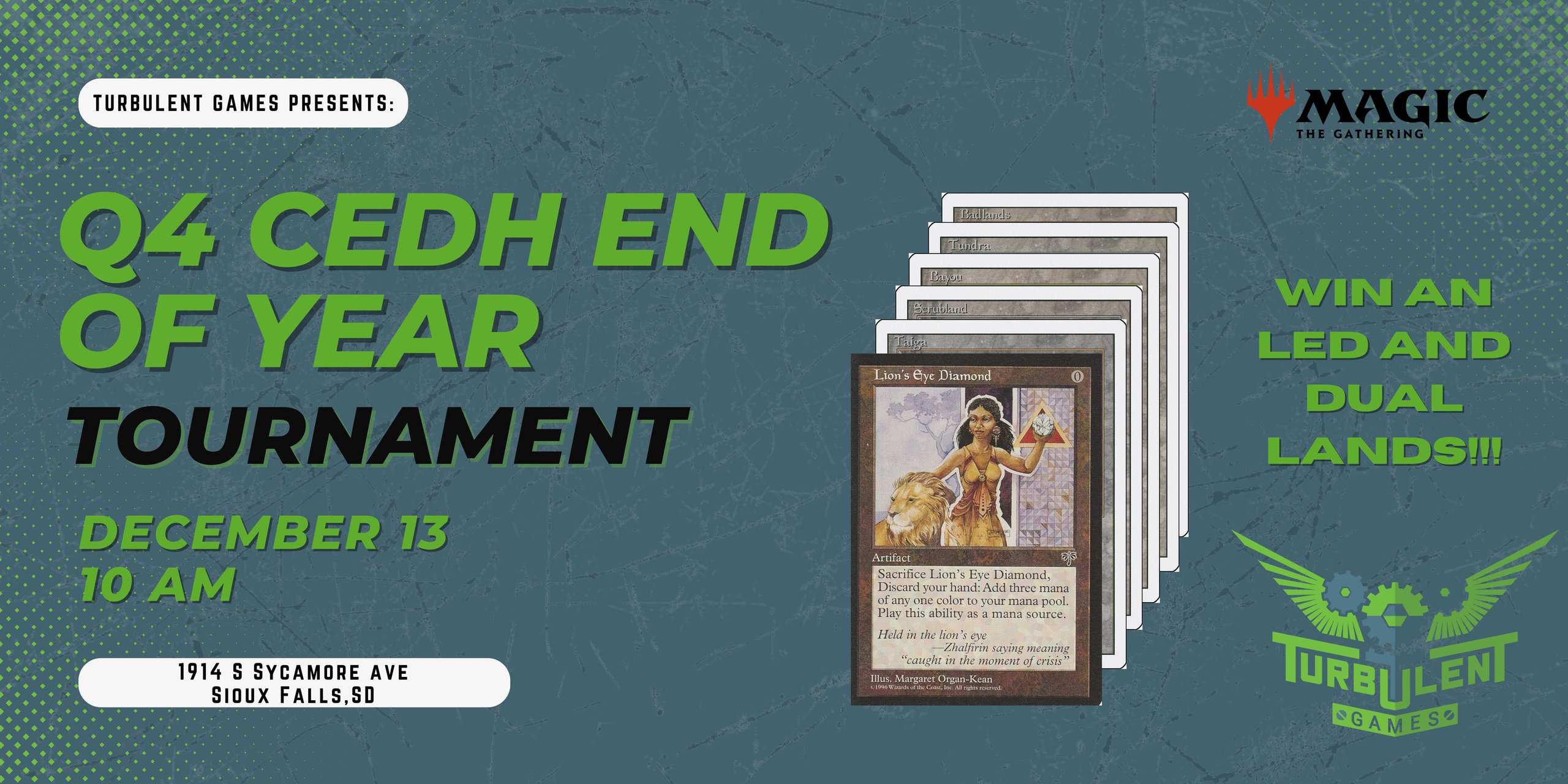 Turbulent Games Presents: Q4 cEDH Tournament!!!
