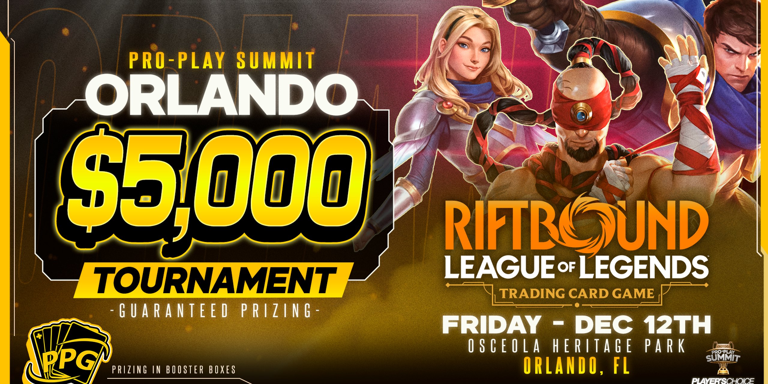 Friday $5,000 Riftbound: League of Legends TCG Tournament