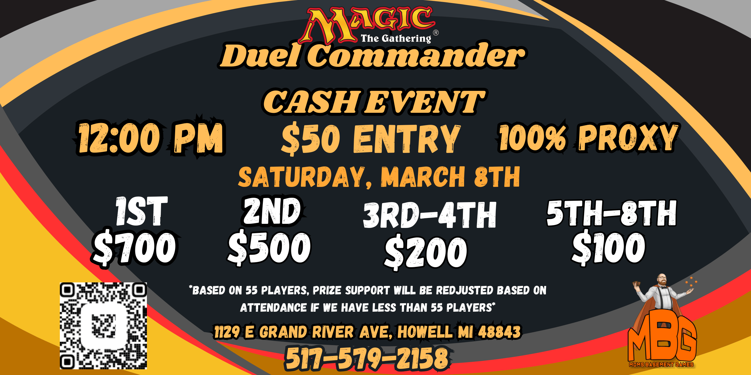 MBG March 8th Duel Commander Cash Event