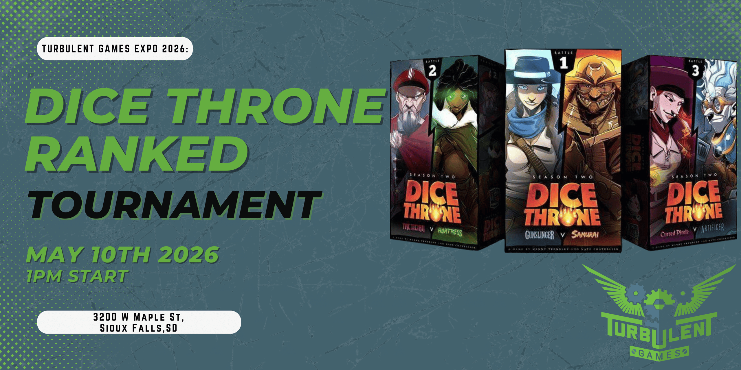  Turbulent Games Expo: RANKED Dice Throne Tournament 