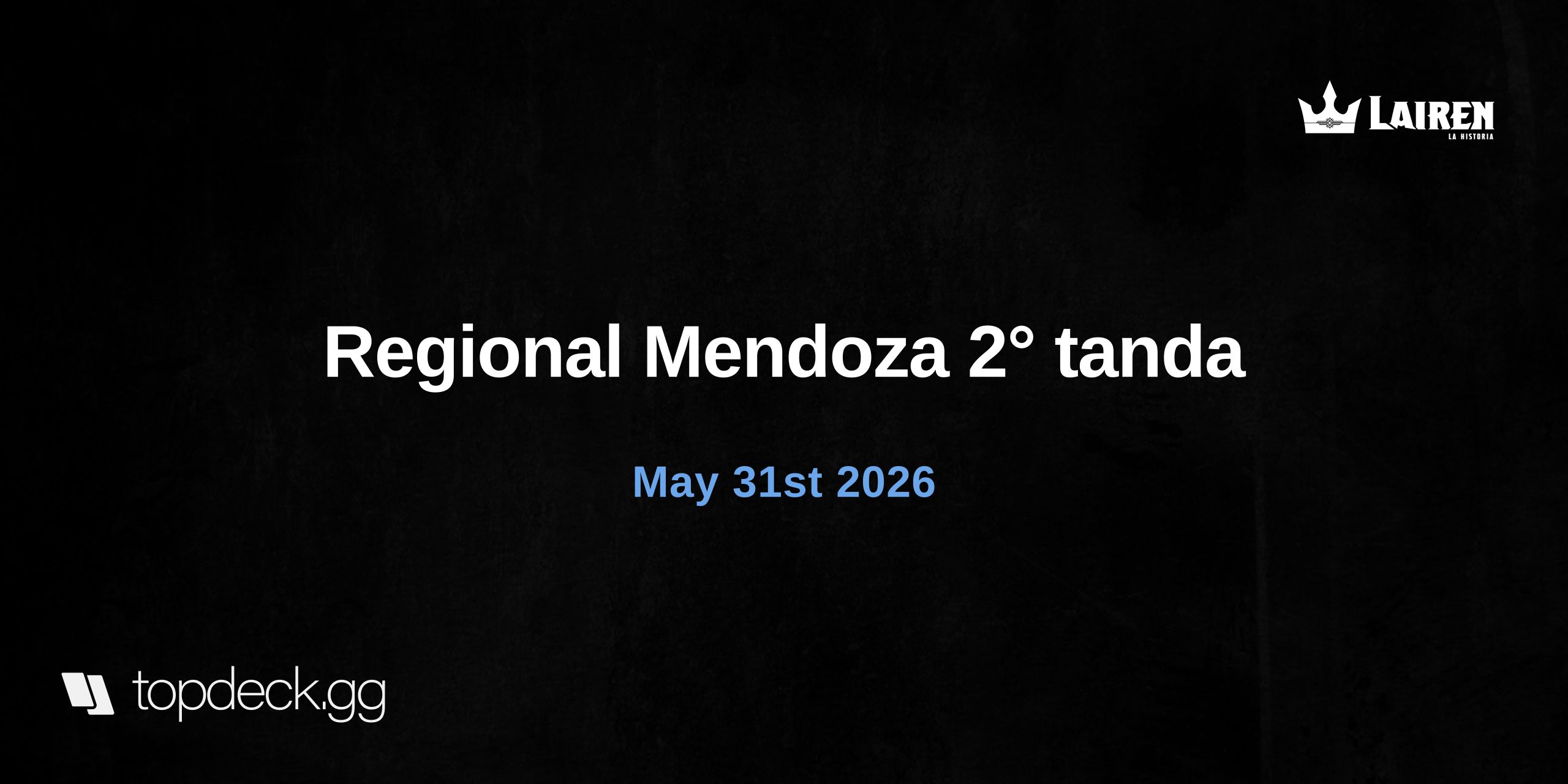 Regional Mendoza 2° tanda