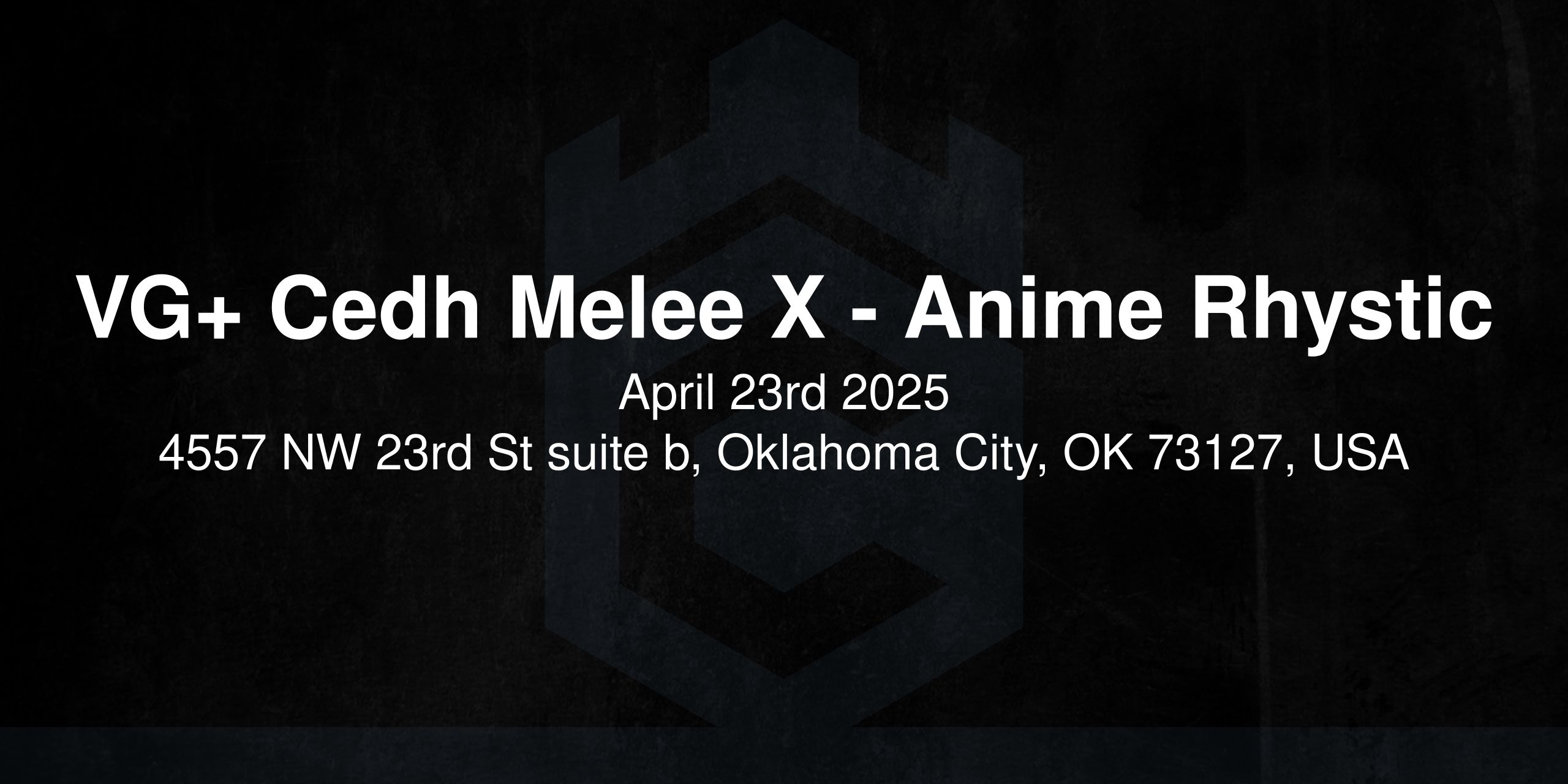 VG+ Cedh Melee X - Anime Rhystic