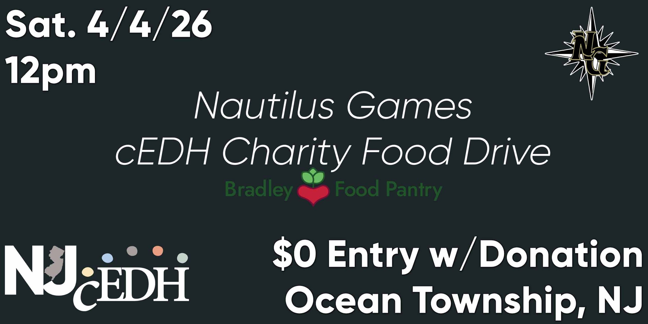 Nautilus Games cEDH Charity Food Drive