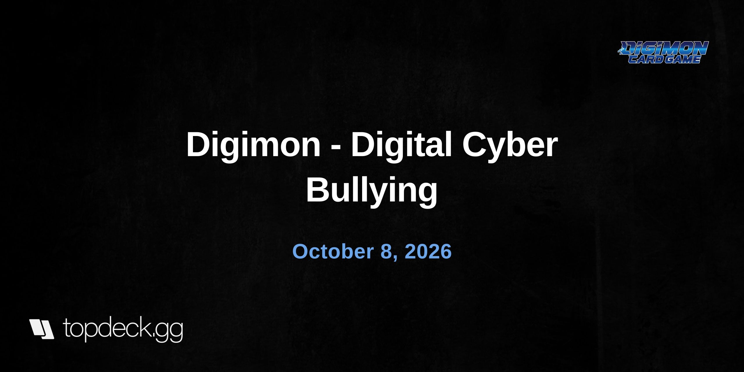 Digimon - Digital Cyber Bullying