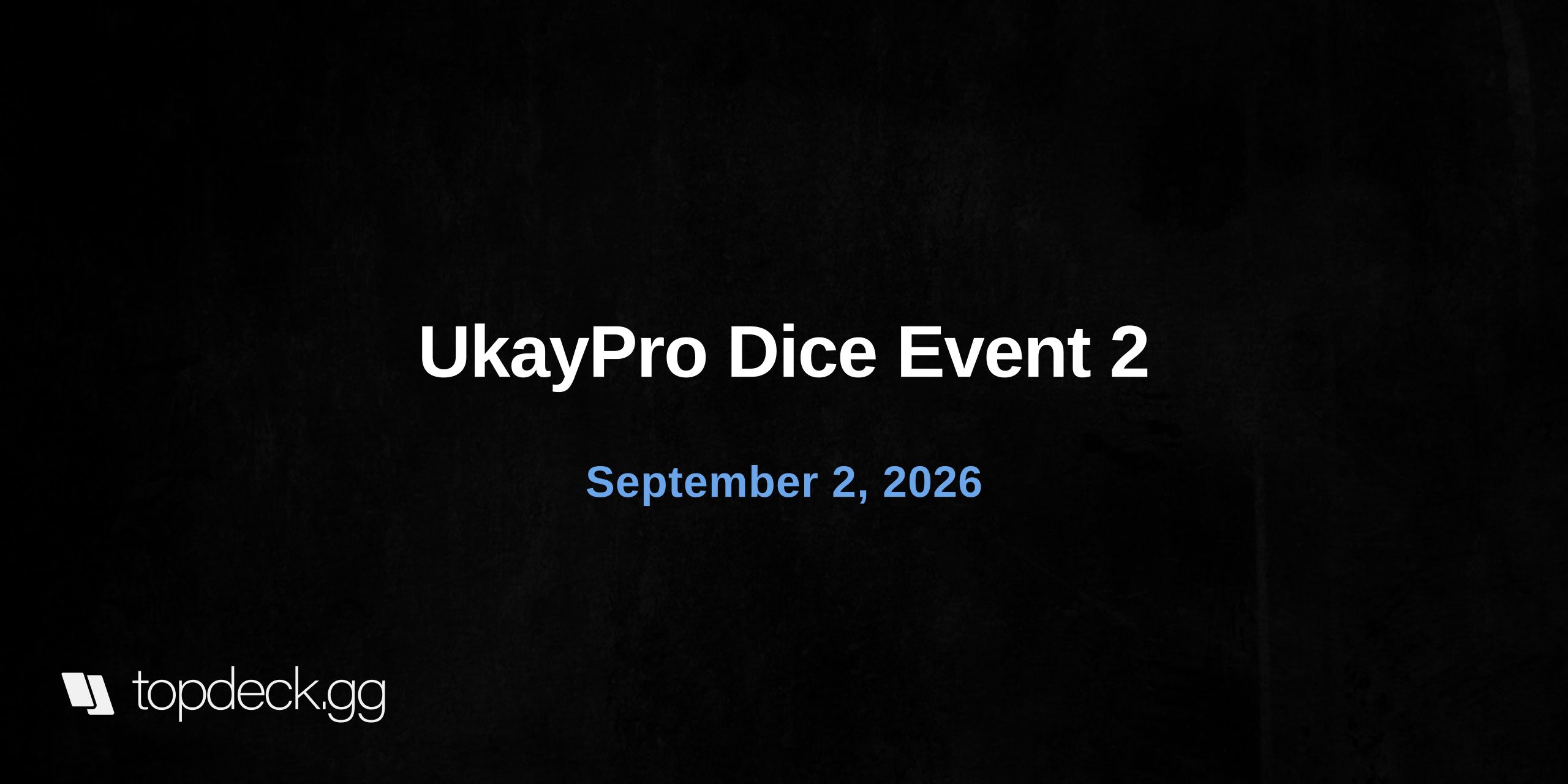 UkayPro Dice Event 2