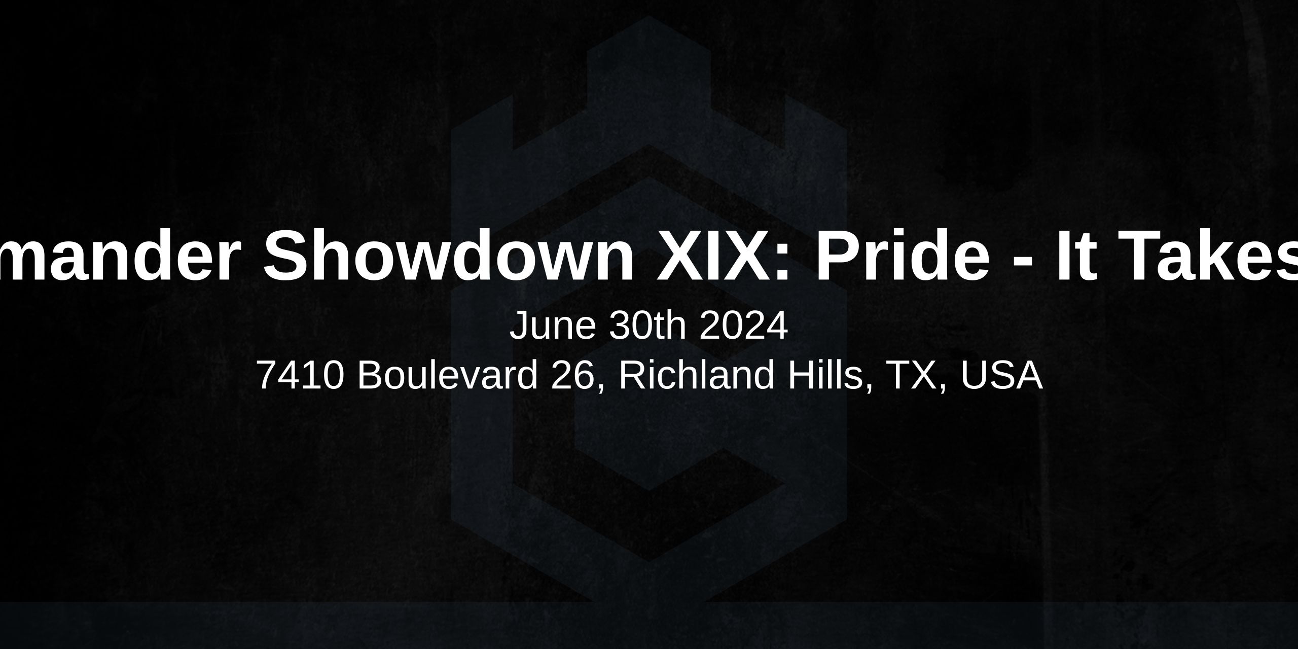 Commander Showdown XIX: Pride - It Takes Two