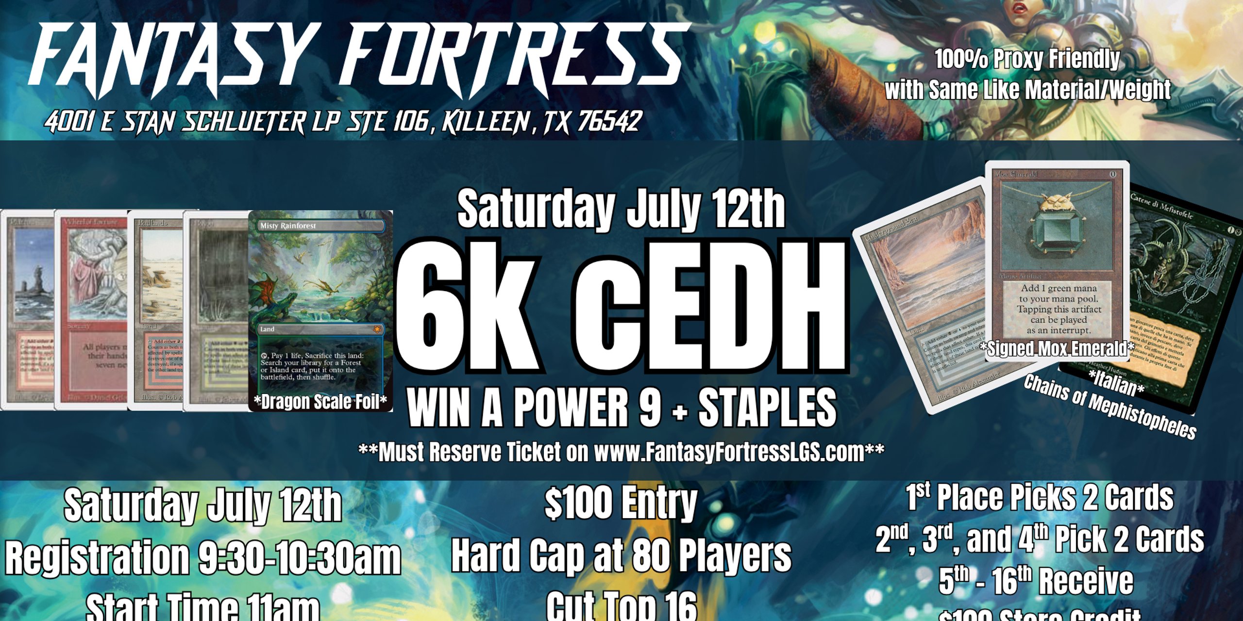 6k cEDH Event - Mox Emerald, Chains, Duals AND MORE