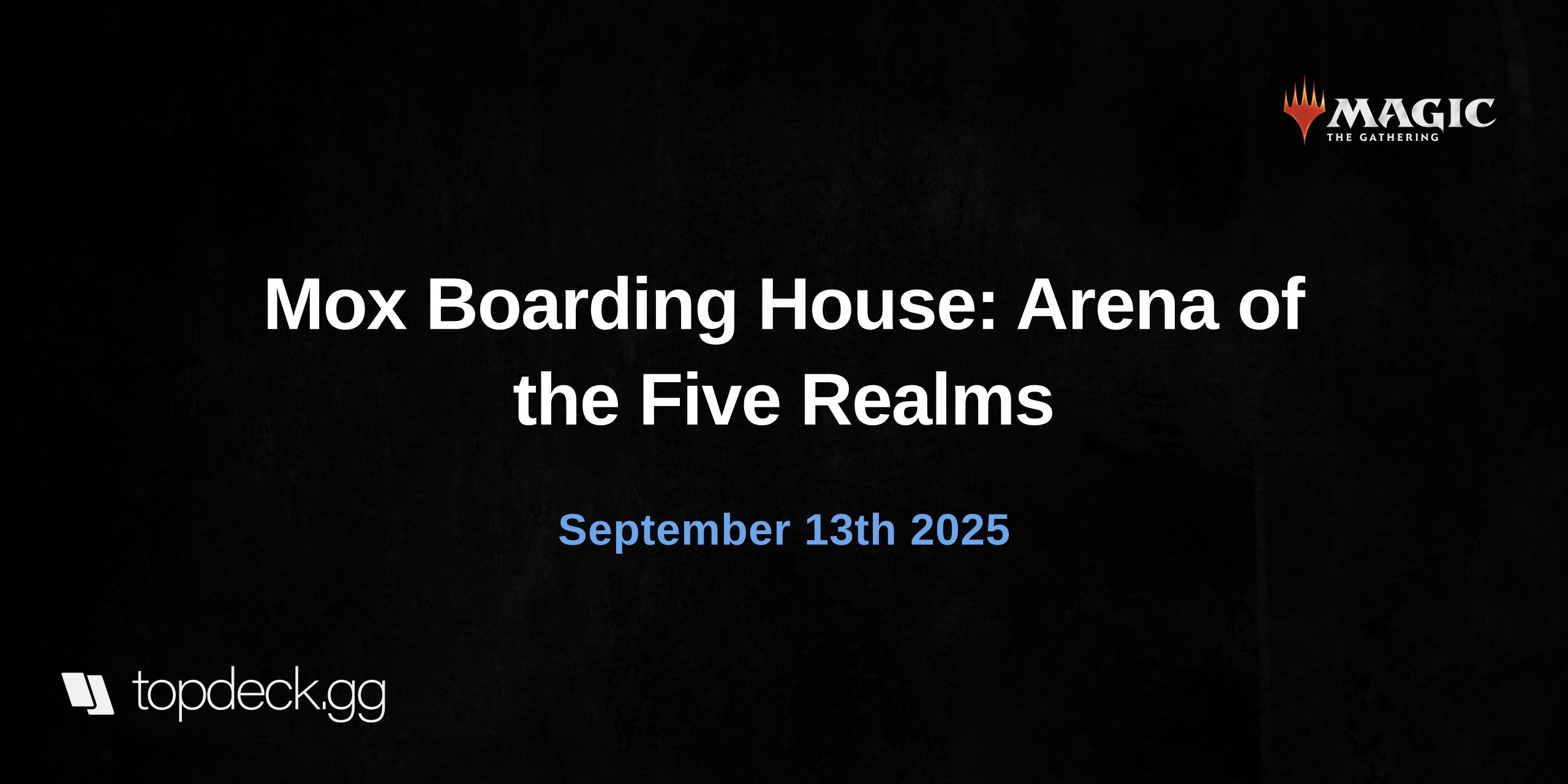 Mox Boarding House: Arena of the Five Realms