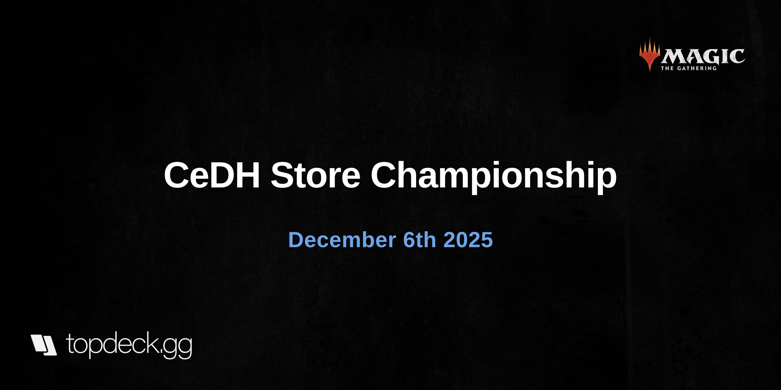 CeDH Store Championship