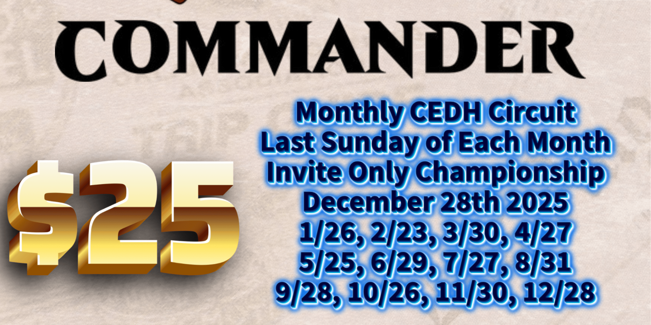 Monthly CEDH Circuit and Dragon's Hoard