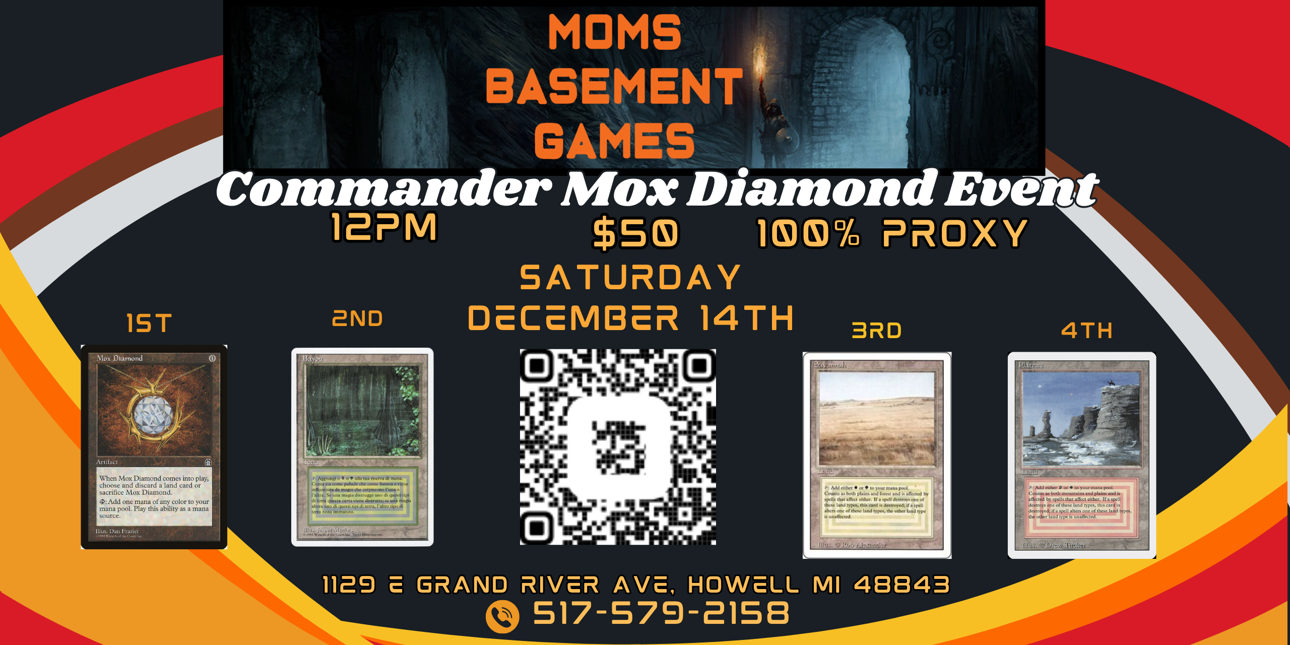 MBG December 14th Commander Mox Diamond Event