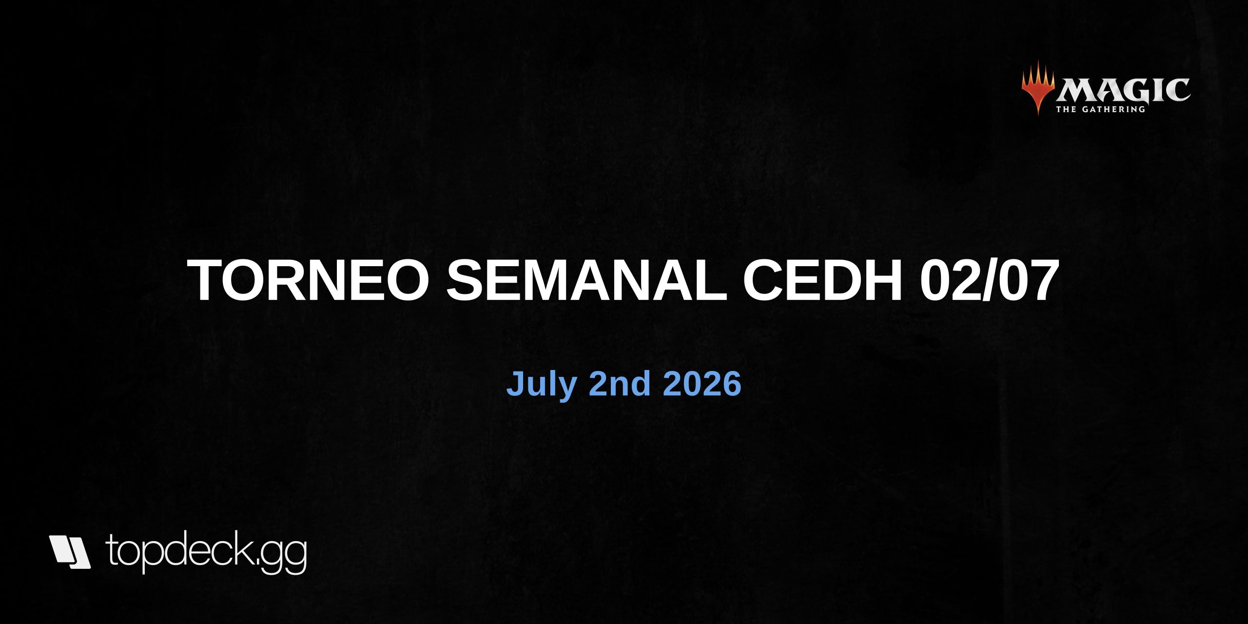 TORNEO SEMANAL CEDH 02/07