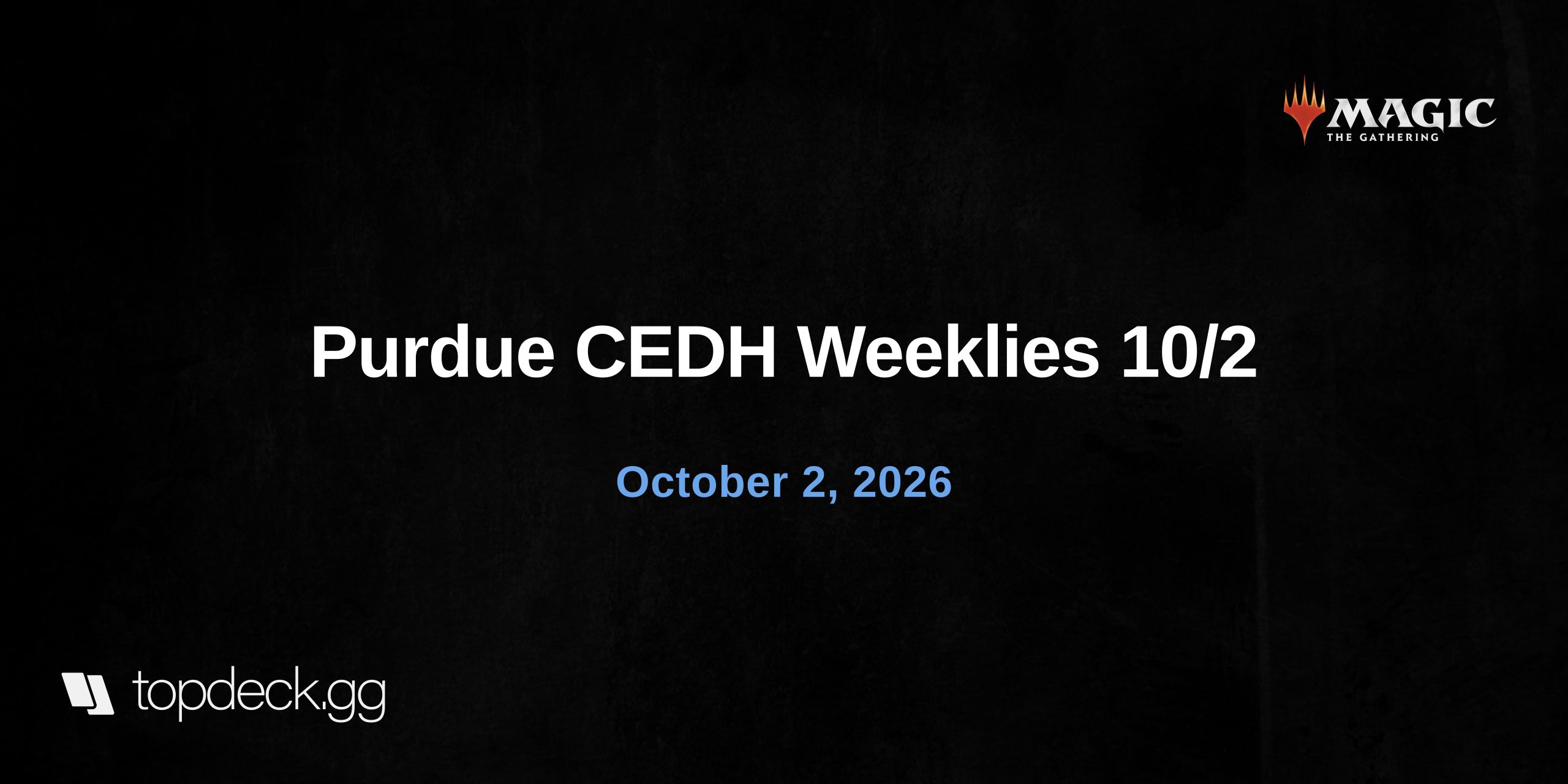 Purdue CEDH Weeklies 10/2