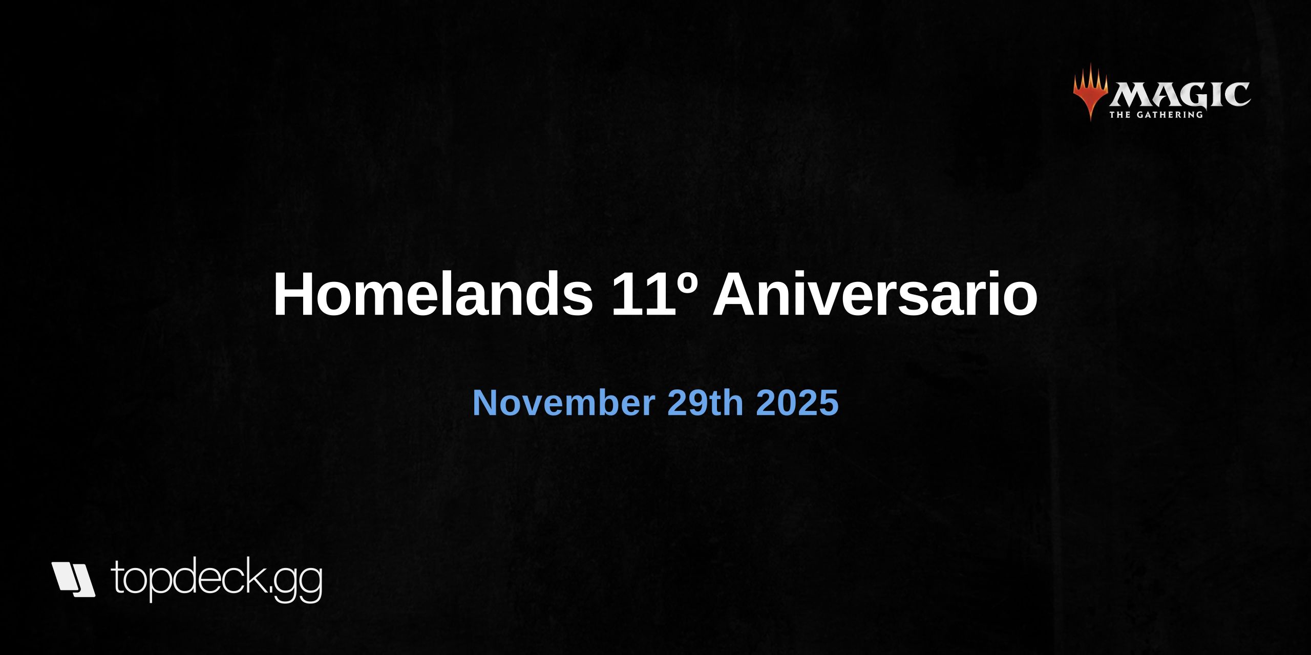 Homelands 11º Aniversario