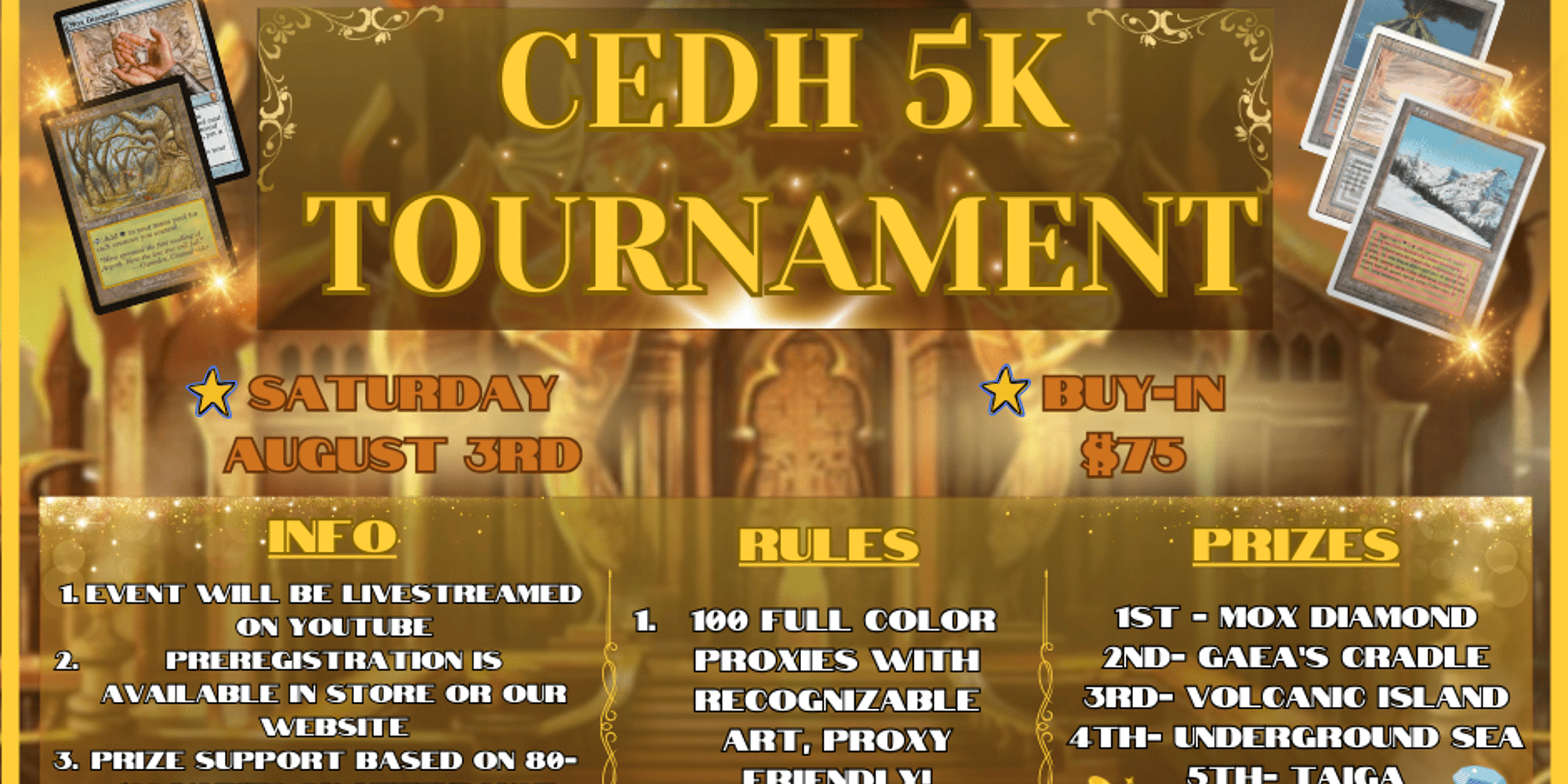 August CEDH 5k Tounrmanent