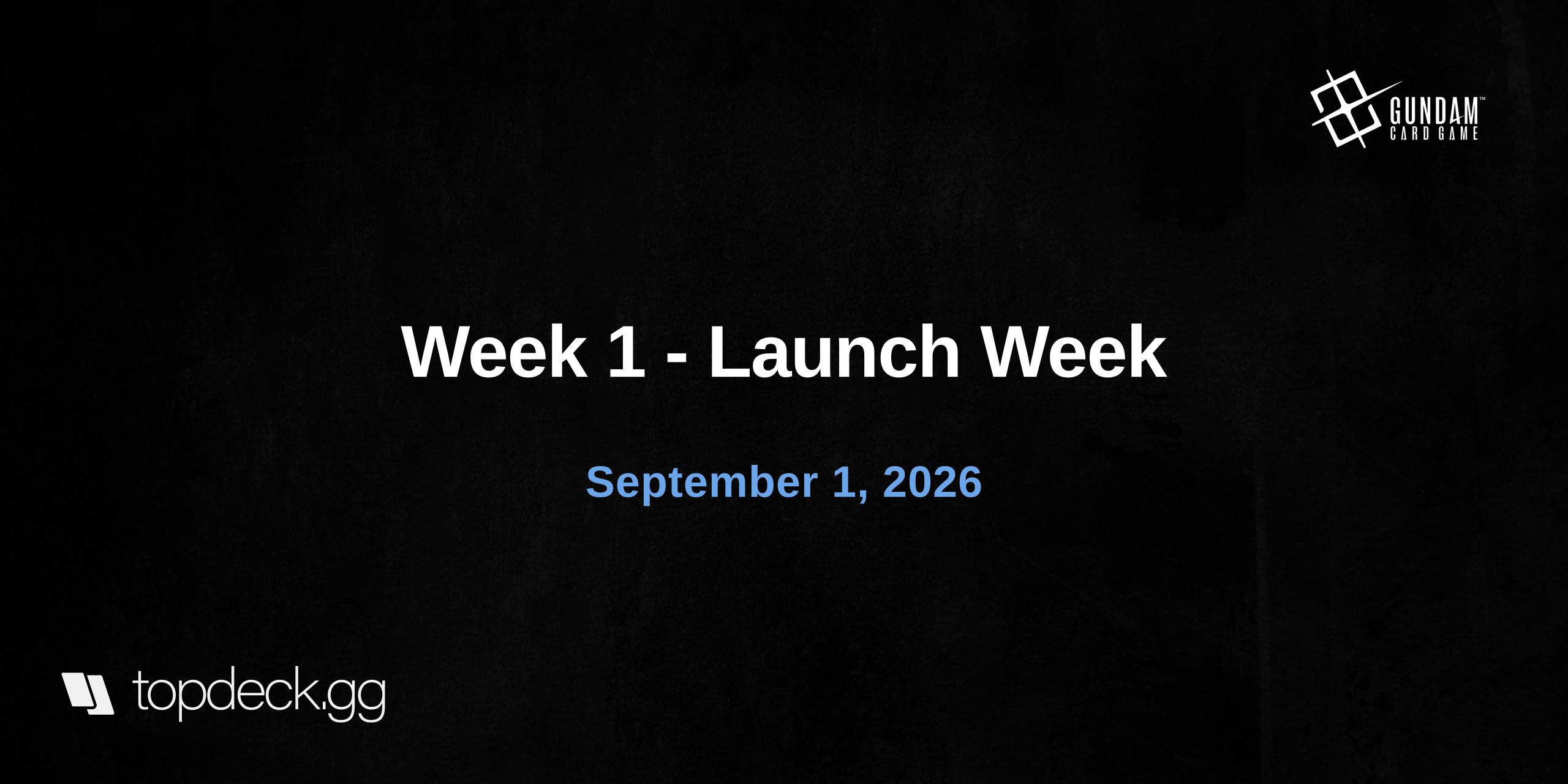 Week 1 - Launch Week