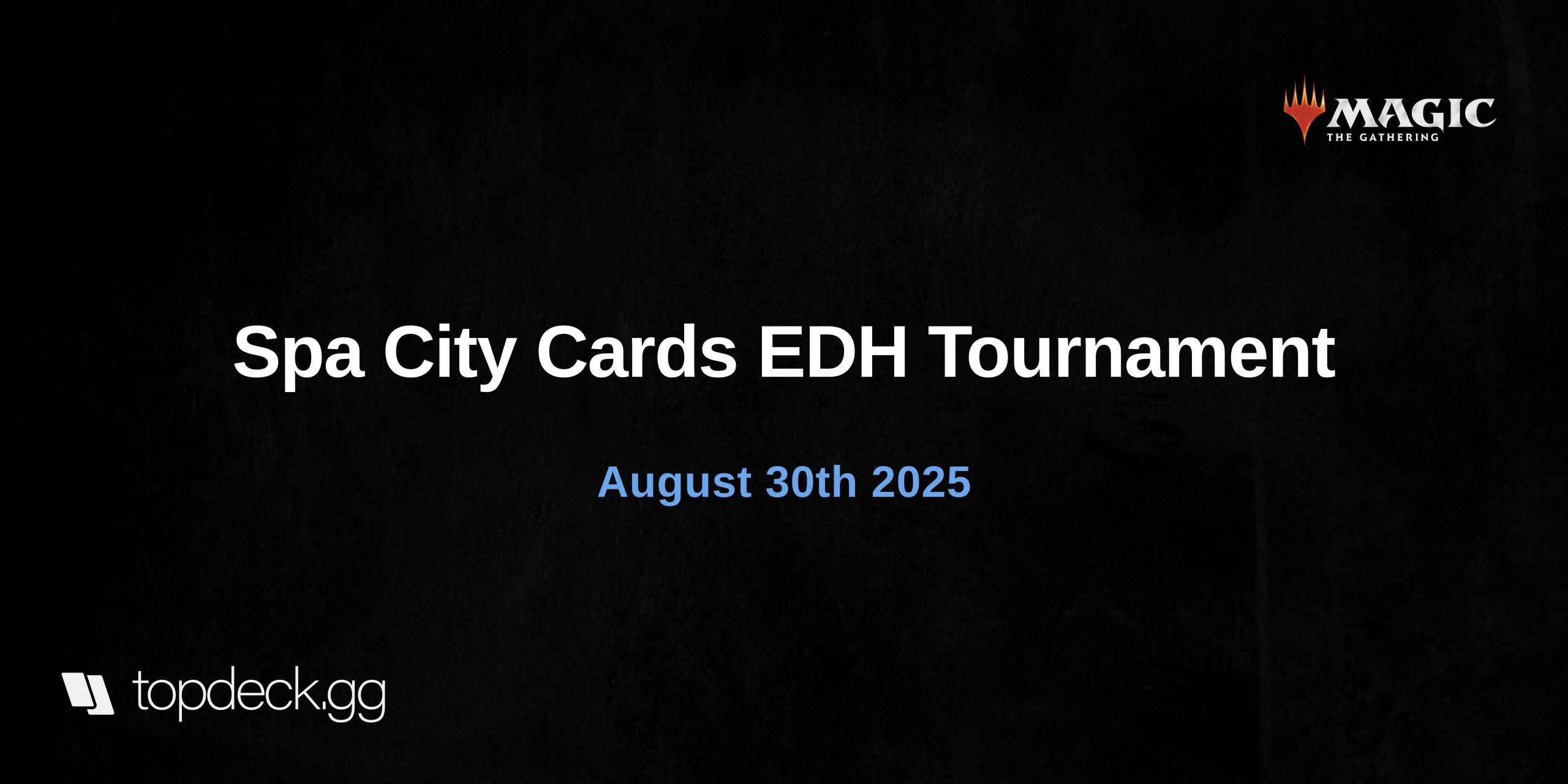 Spa City Cards EDH Tournament 