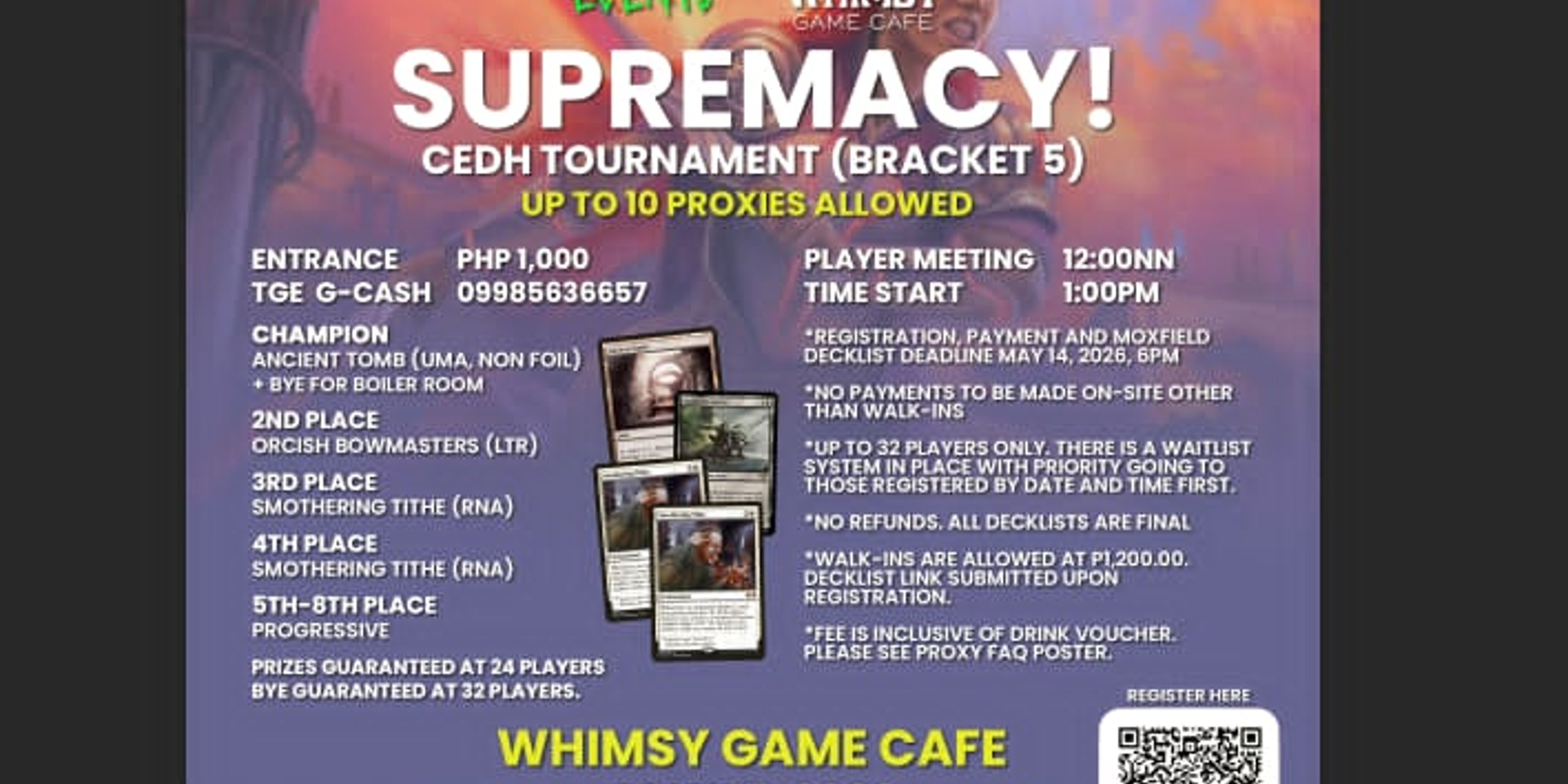Supremacy! Bracket 5 Proxy CEDH Tournament