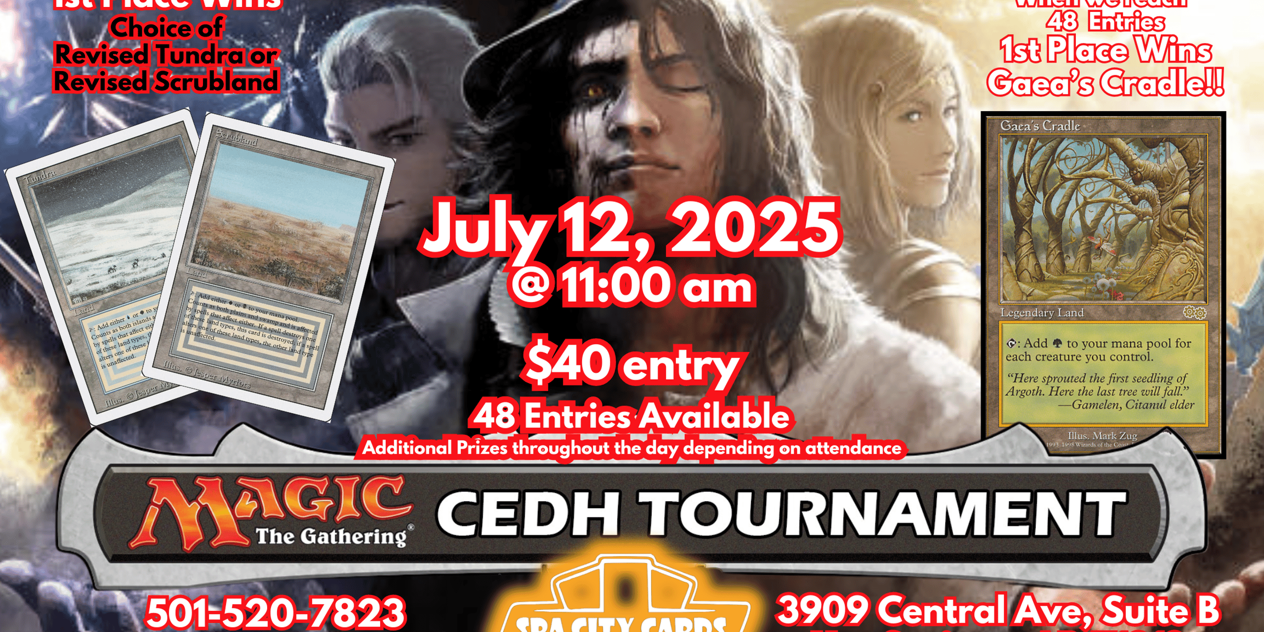 SPA CITY CARDS JULY CEDH EVENT