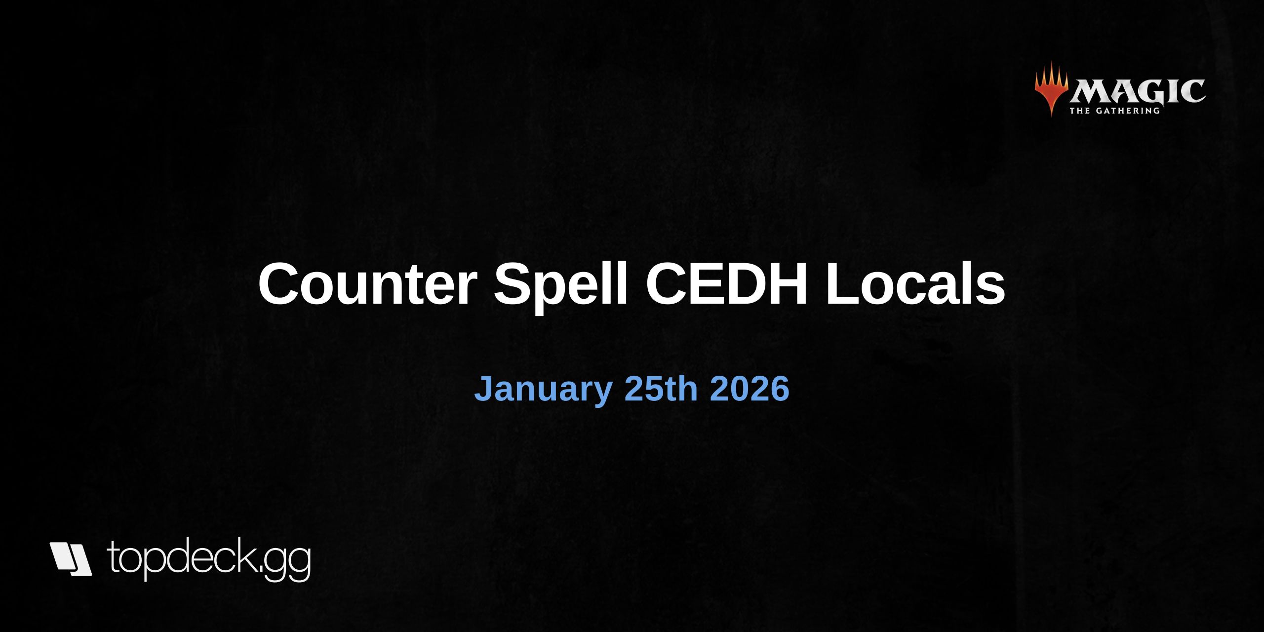 Counter Spell CEDH Locals