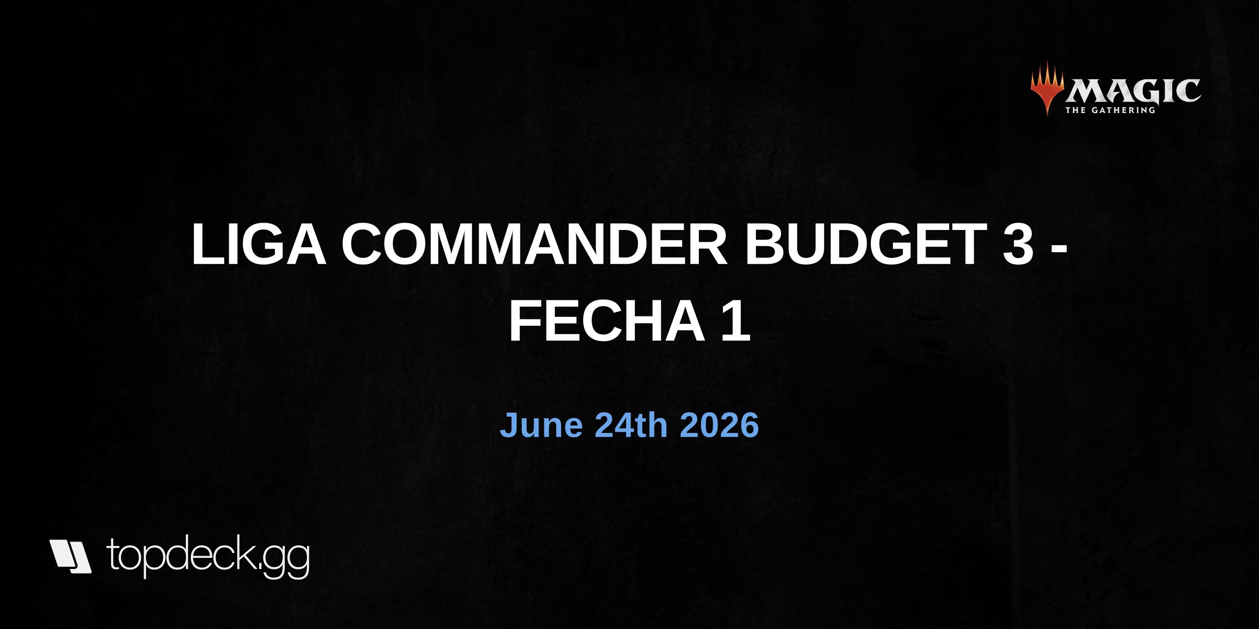 LIGA COMMANDER BUDGET 3 - FECHA 4