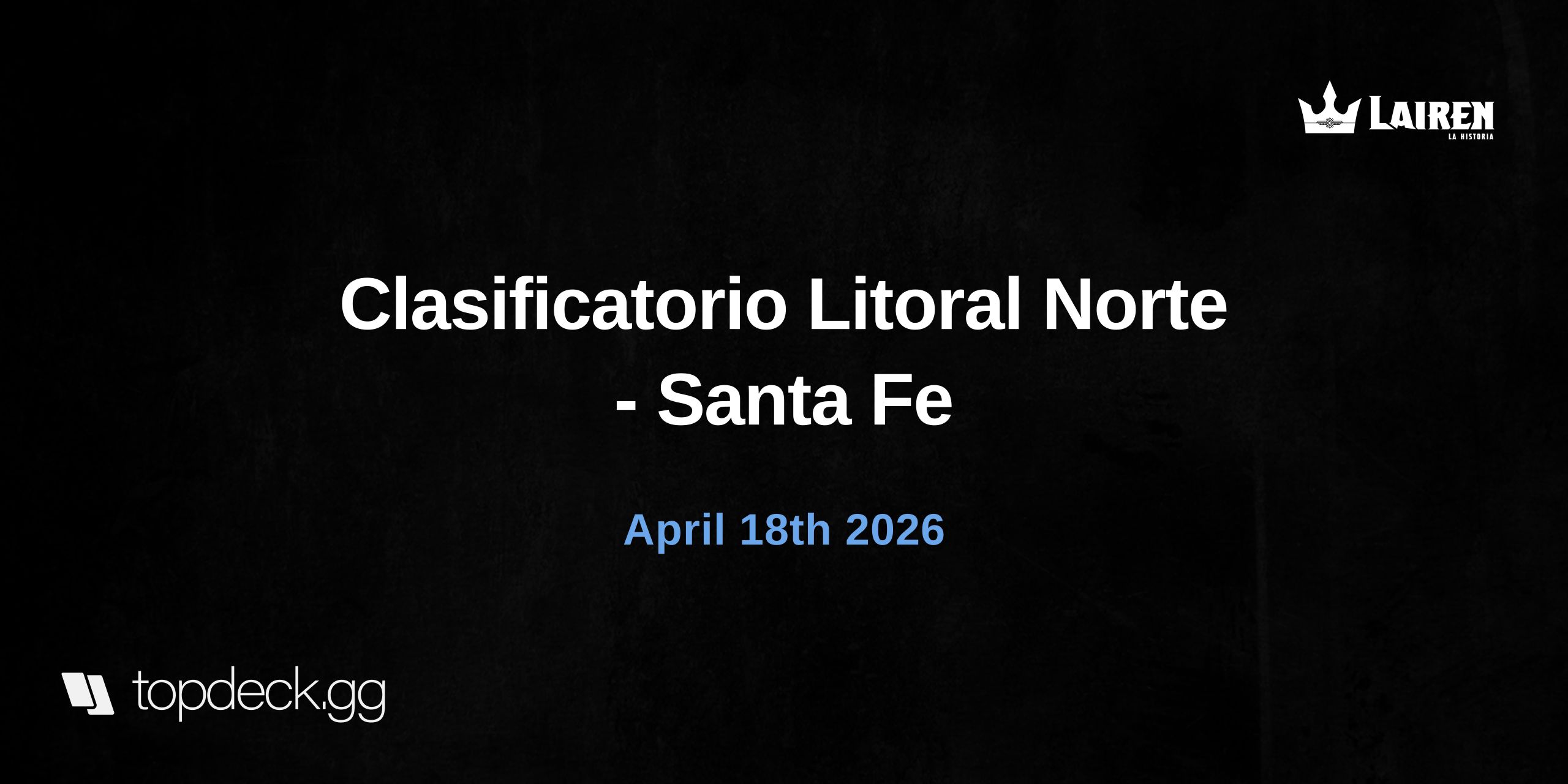 Clasificatorio Litoral Norte - Santa Fe