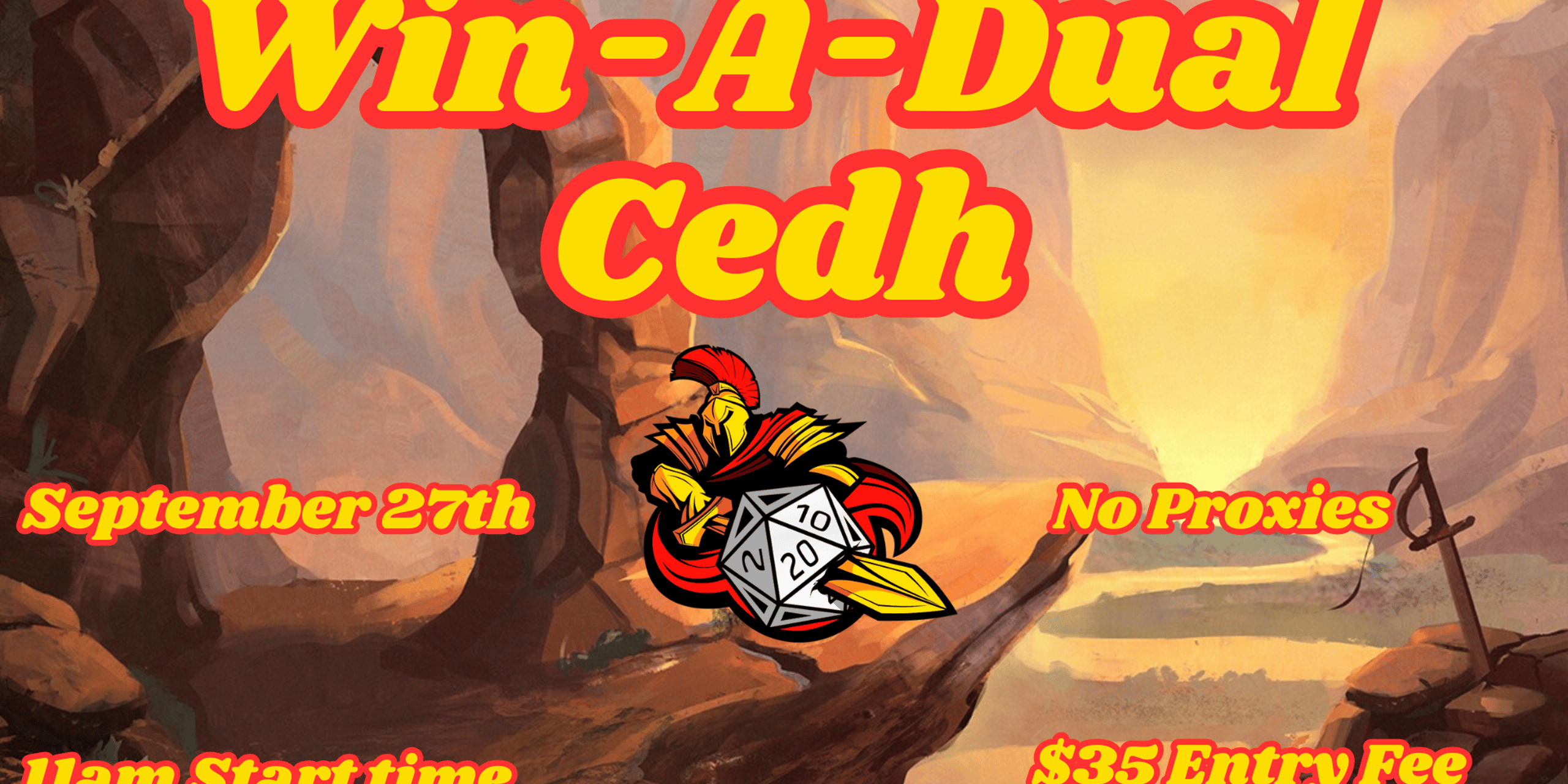Game On Win-A-Dual Cedh 