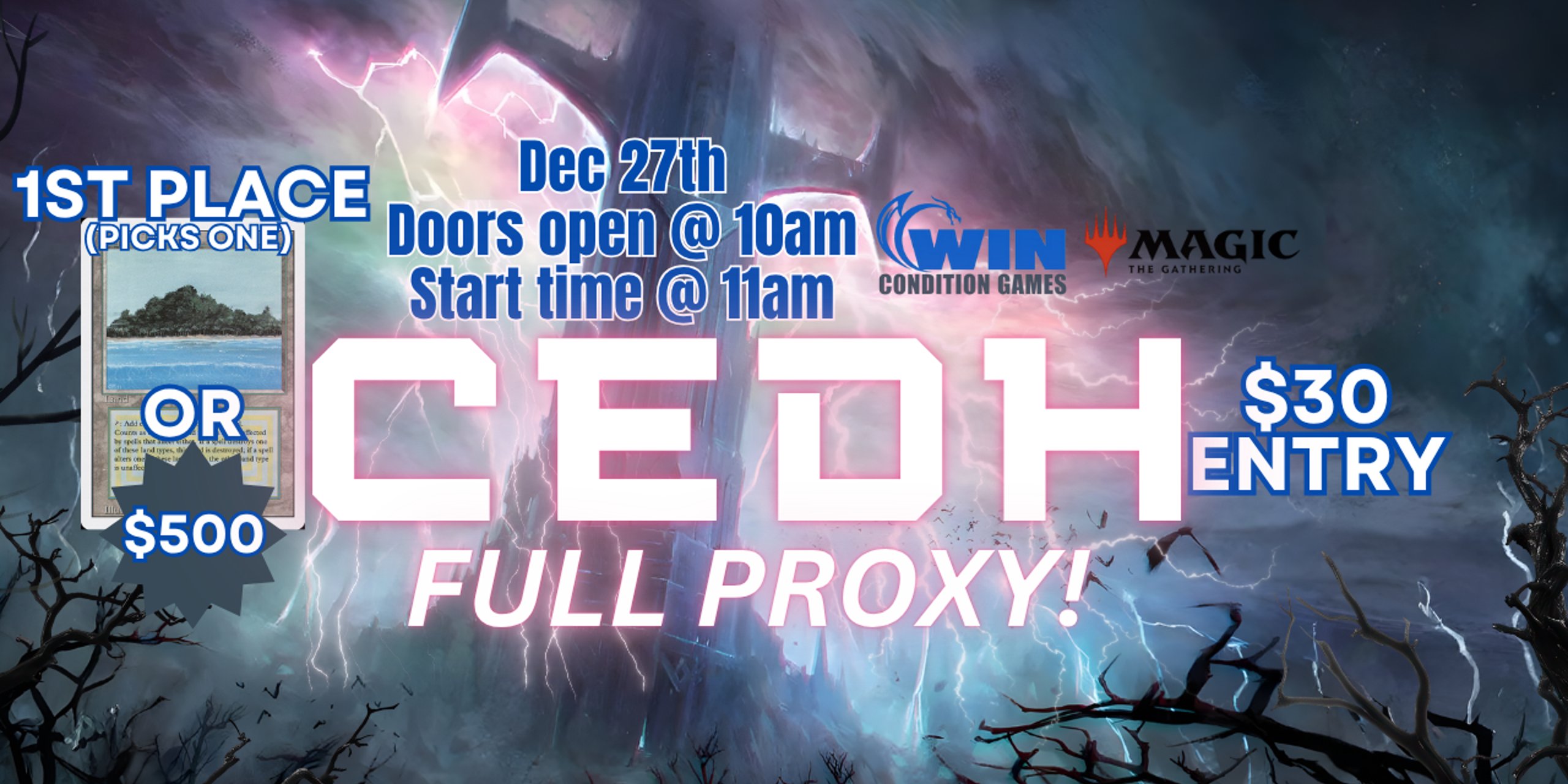 WCG Dec 27th 2025 CEDH Event ($30/Full Proxy)