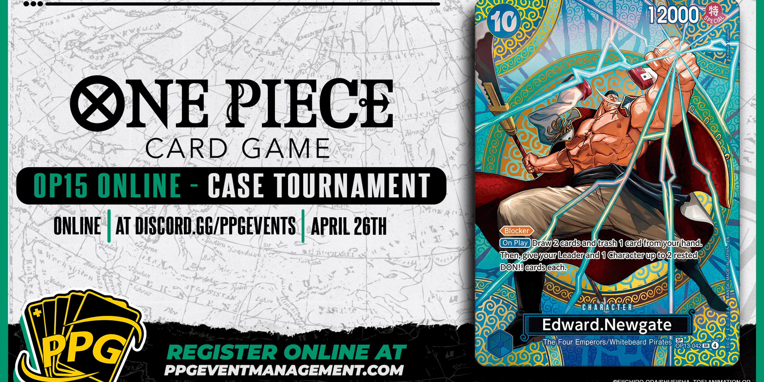 4/26-  One Piece OP15 Case Tournament - Online 