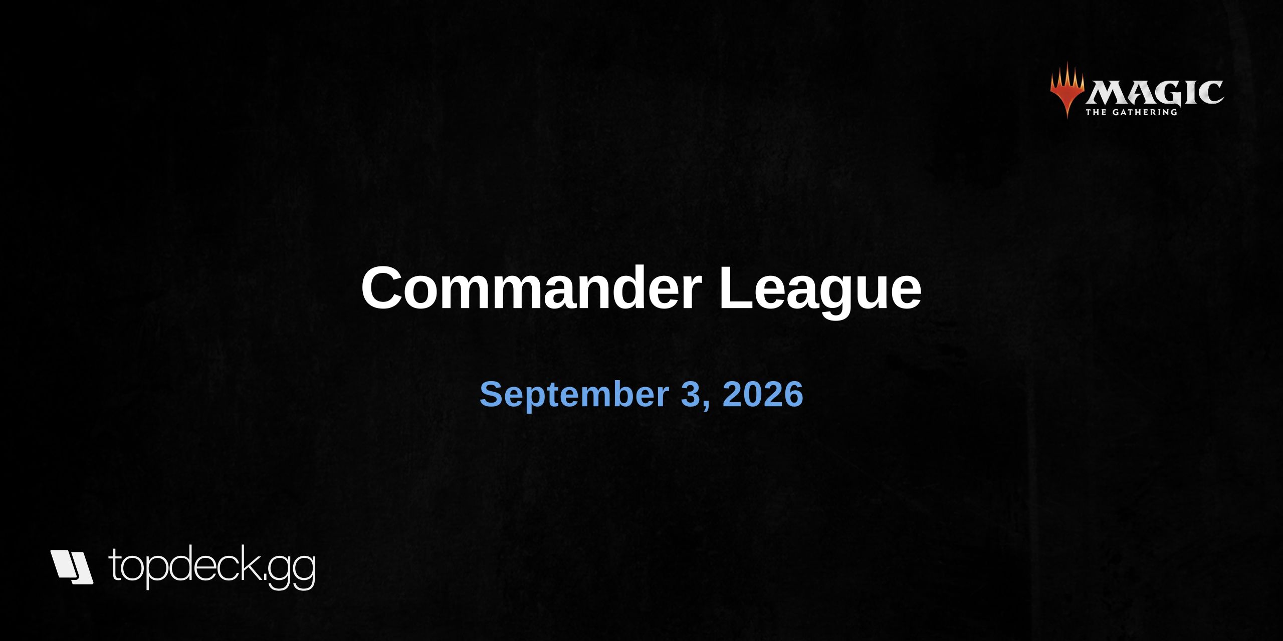 Commander League