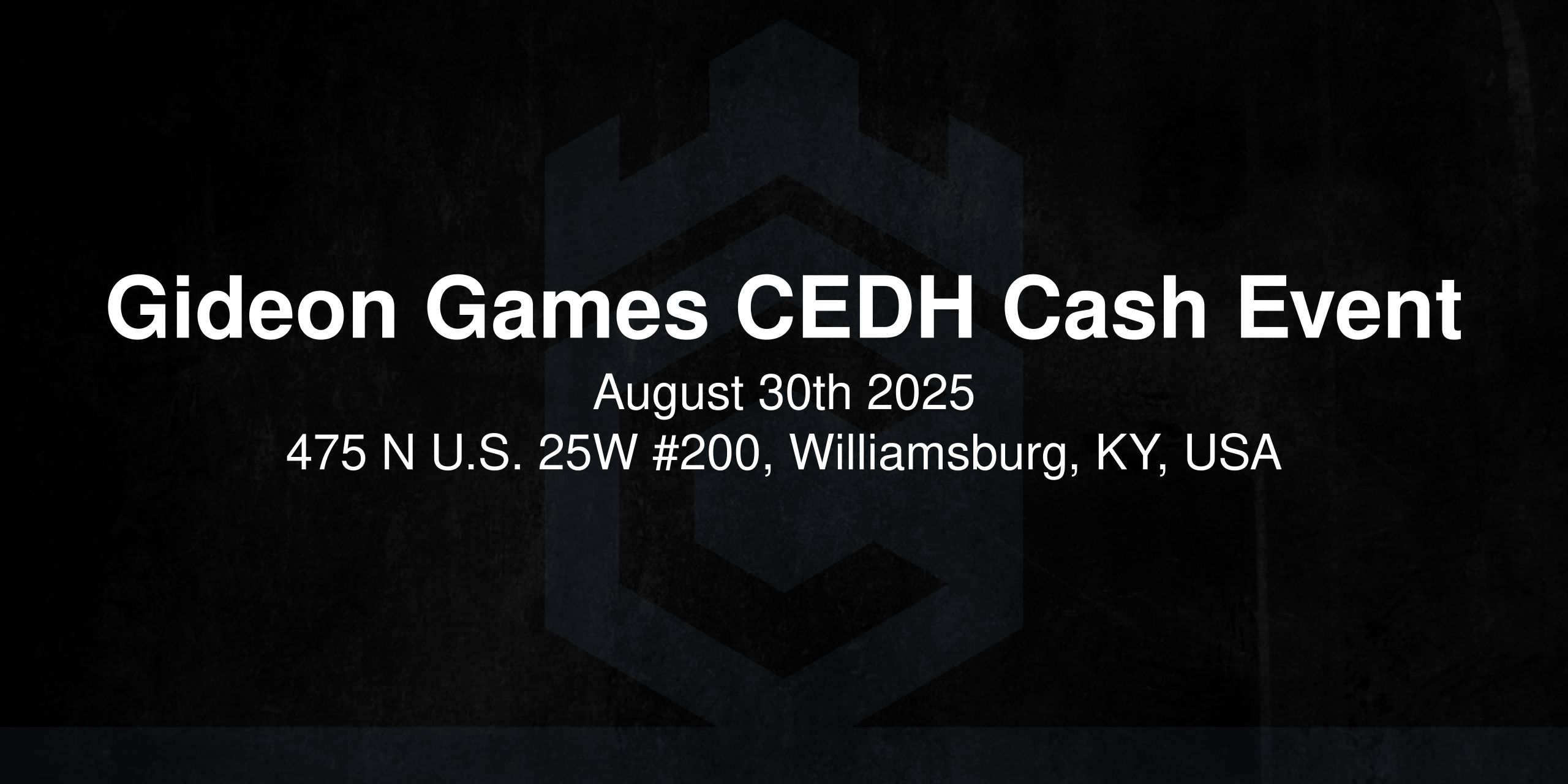 Gideon Games CEDH Cash Event