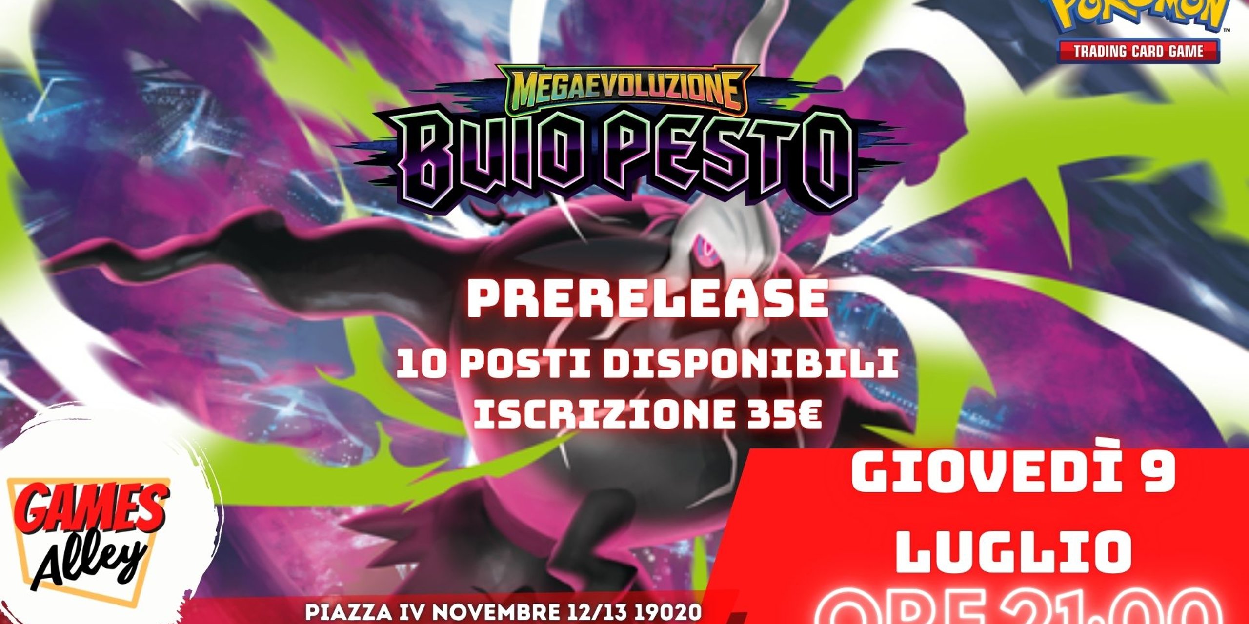 Pokemon - Prerelease Megaevoluzione - Buio Pesto 