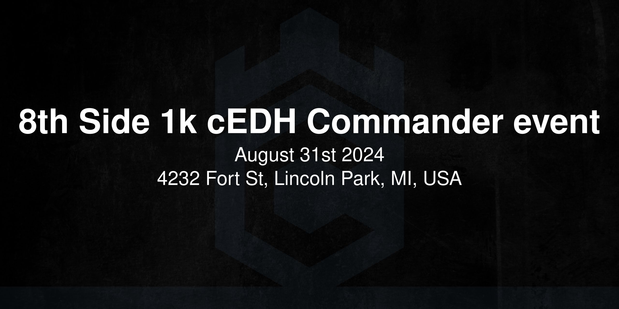 8th Side 1k cEDH Commander event