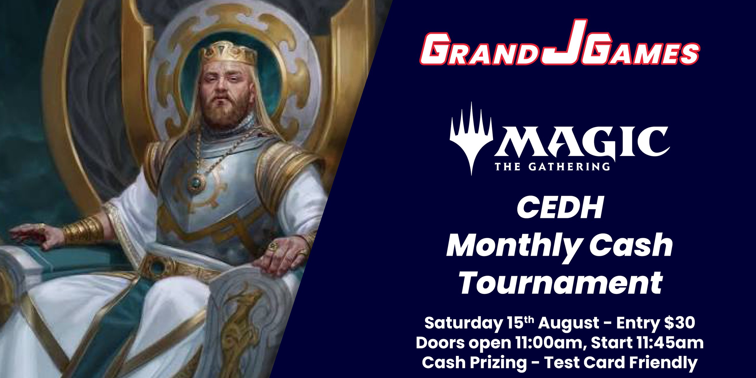 CEDH Monthly Cash Tournament (August) @ Grand J Games Melbourne