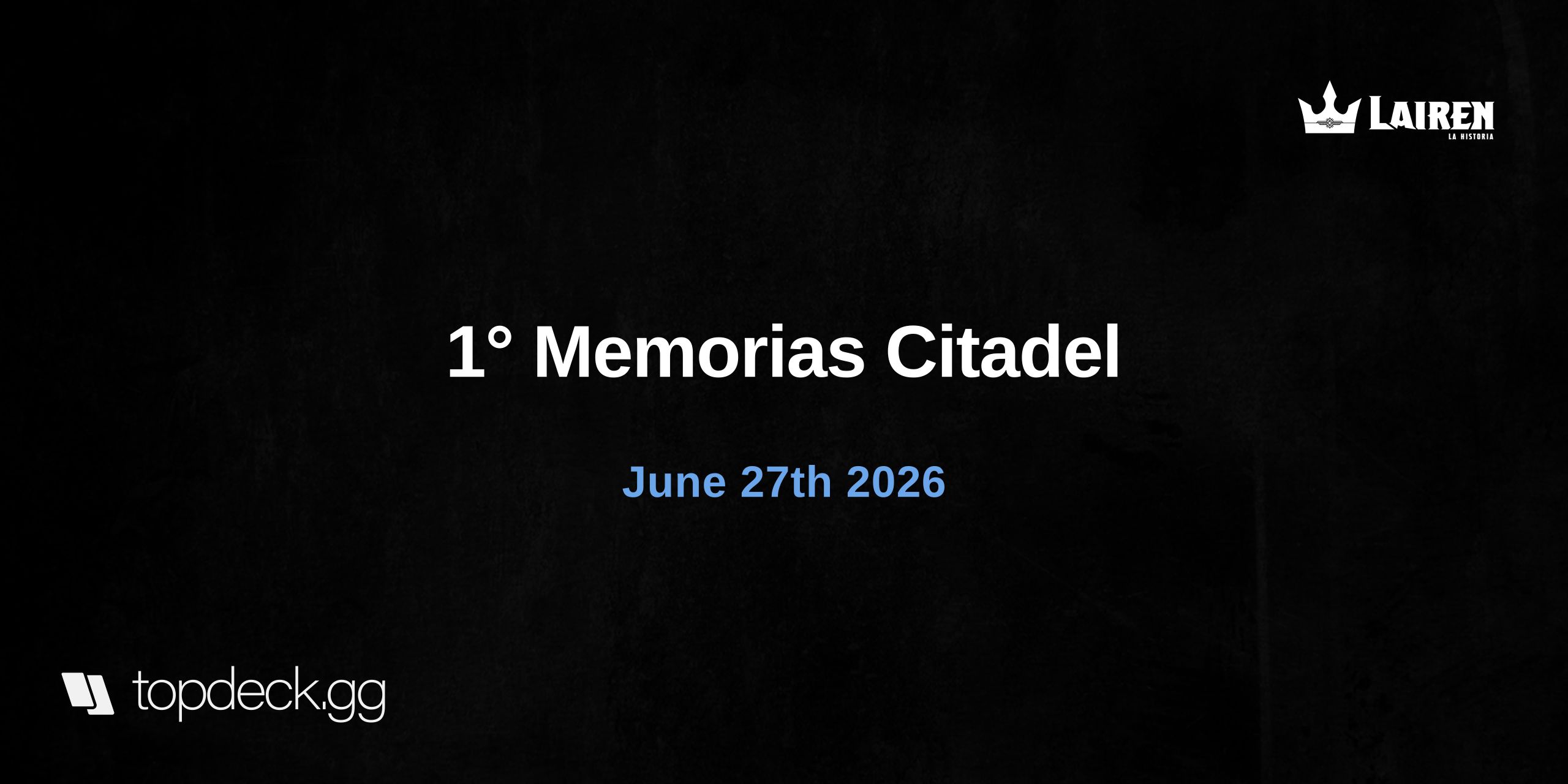 1° Memorias Citadel