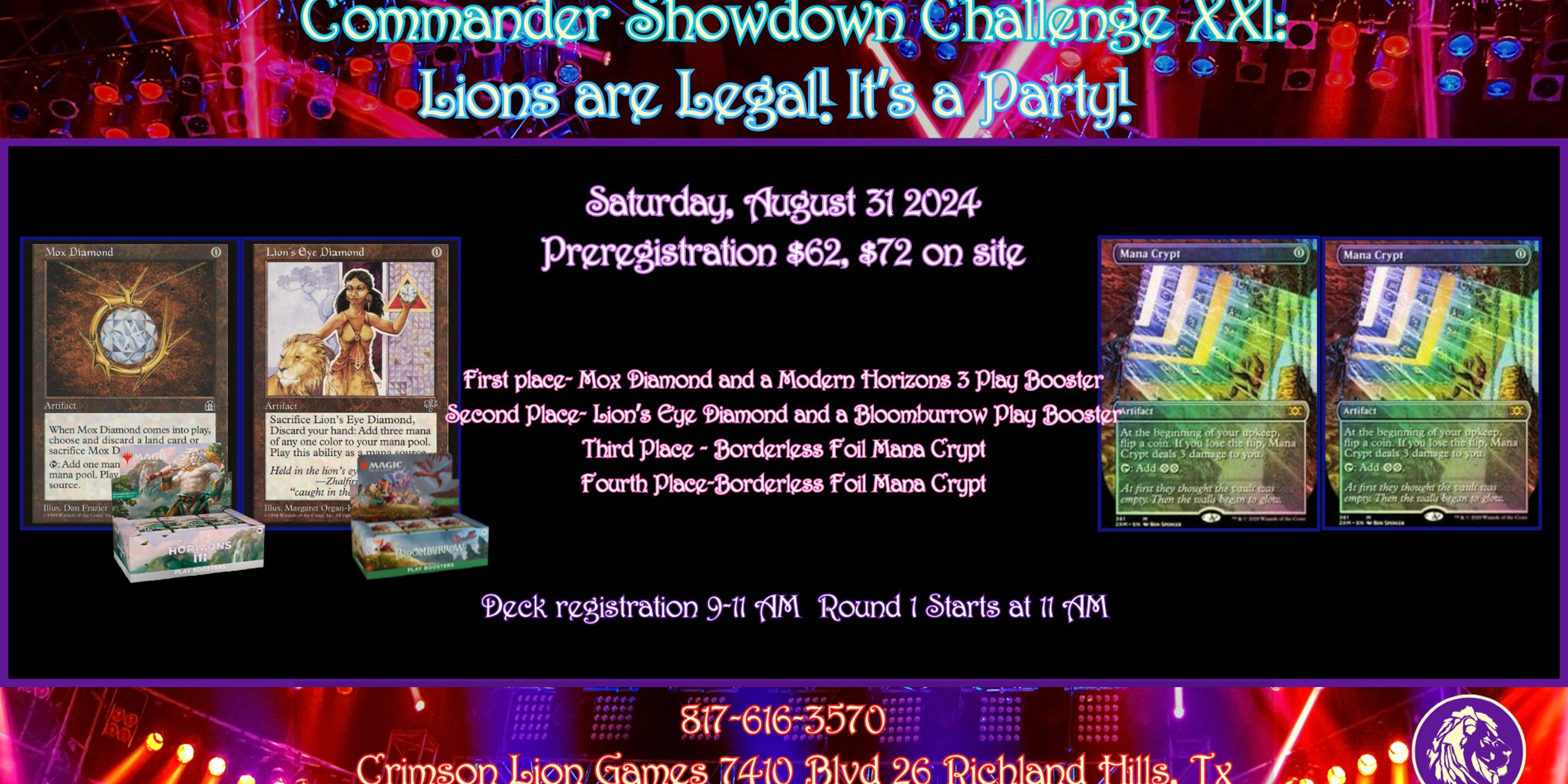 Commander Showdown XXI: Lions are Legal! It's a Party!