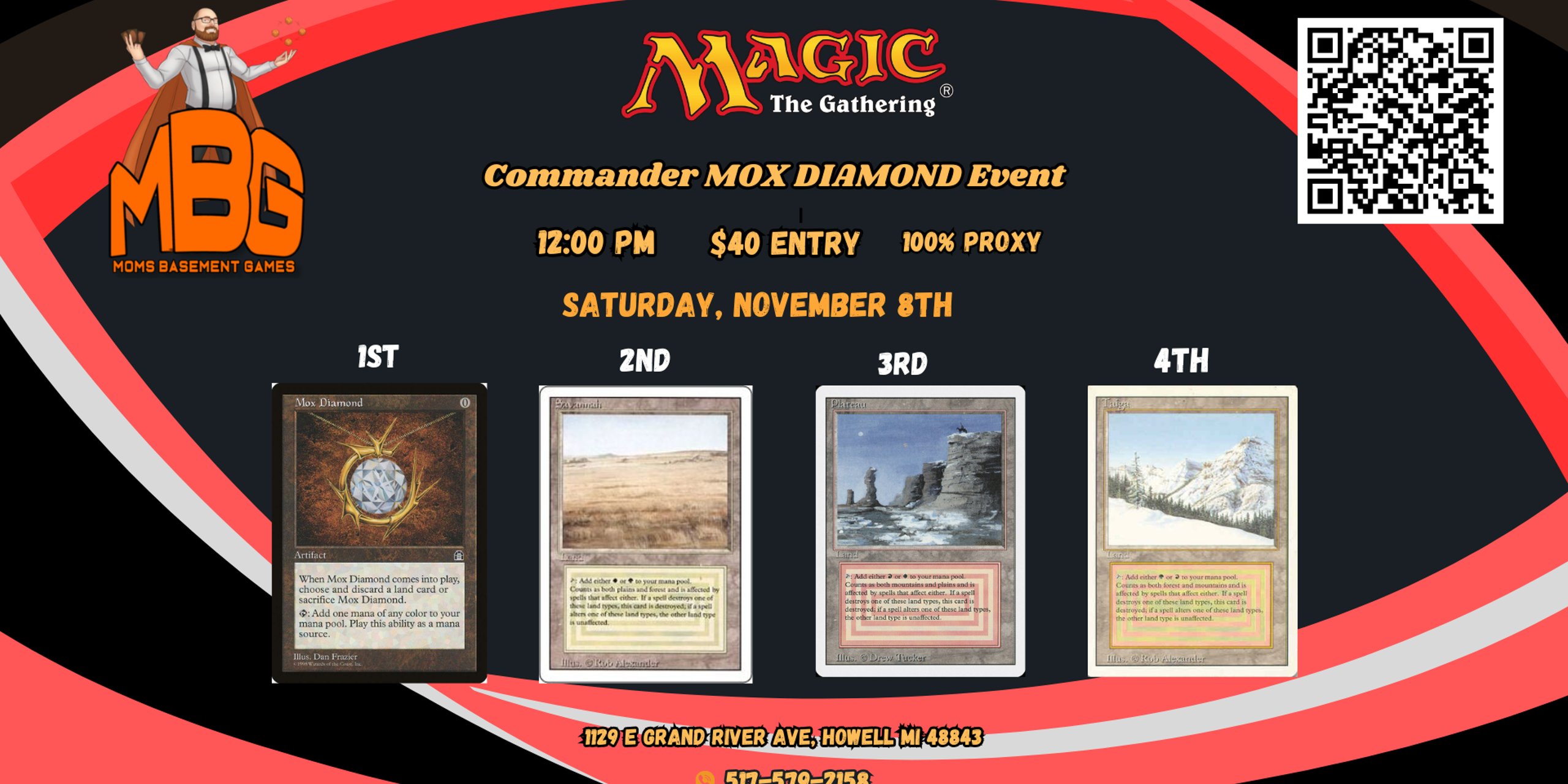 MBG November 8th Mox Diamond Event 