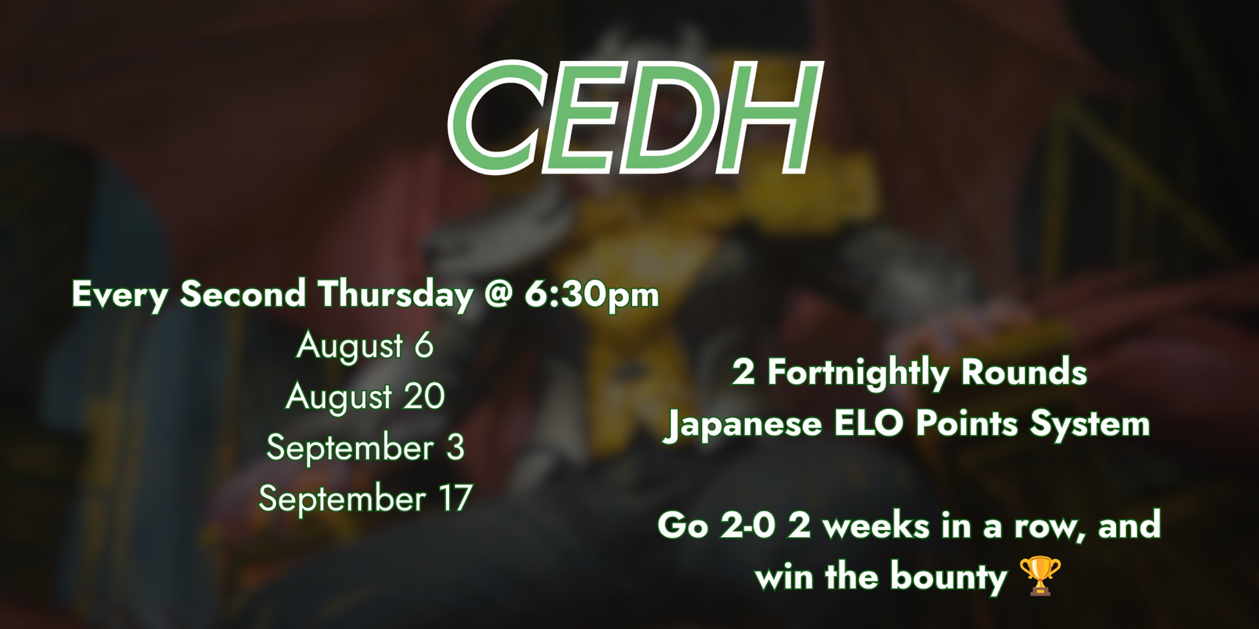Fortnightly cEDH - August 6