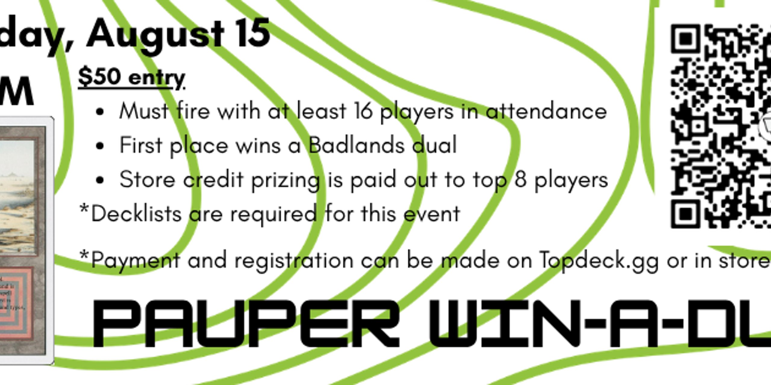 Pauper Win-A-Dual (Two Year Store Anniversary)