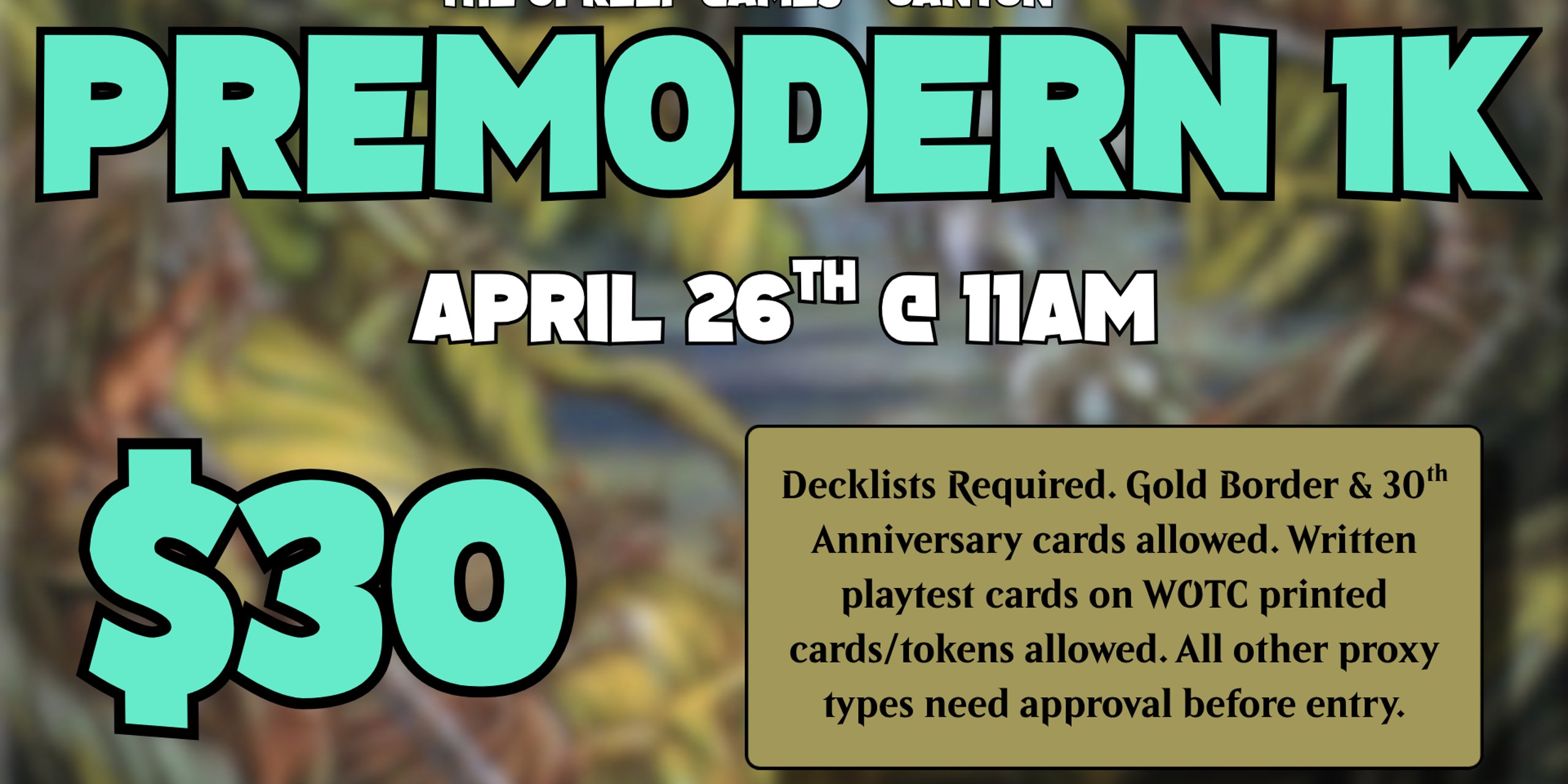 Premodern 1k at The Upkeep Games - Canton